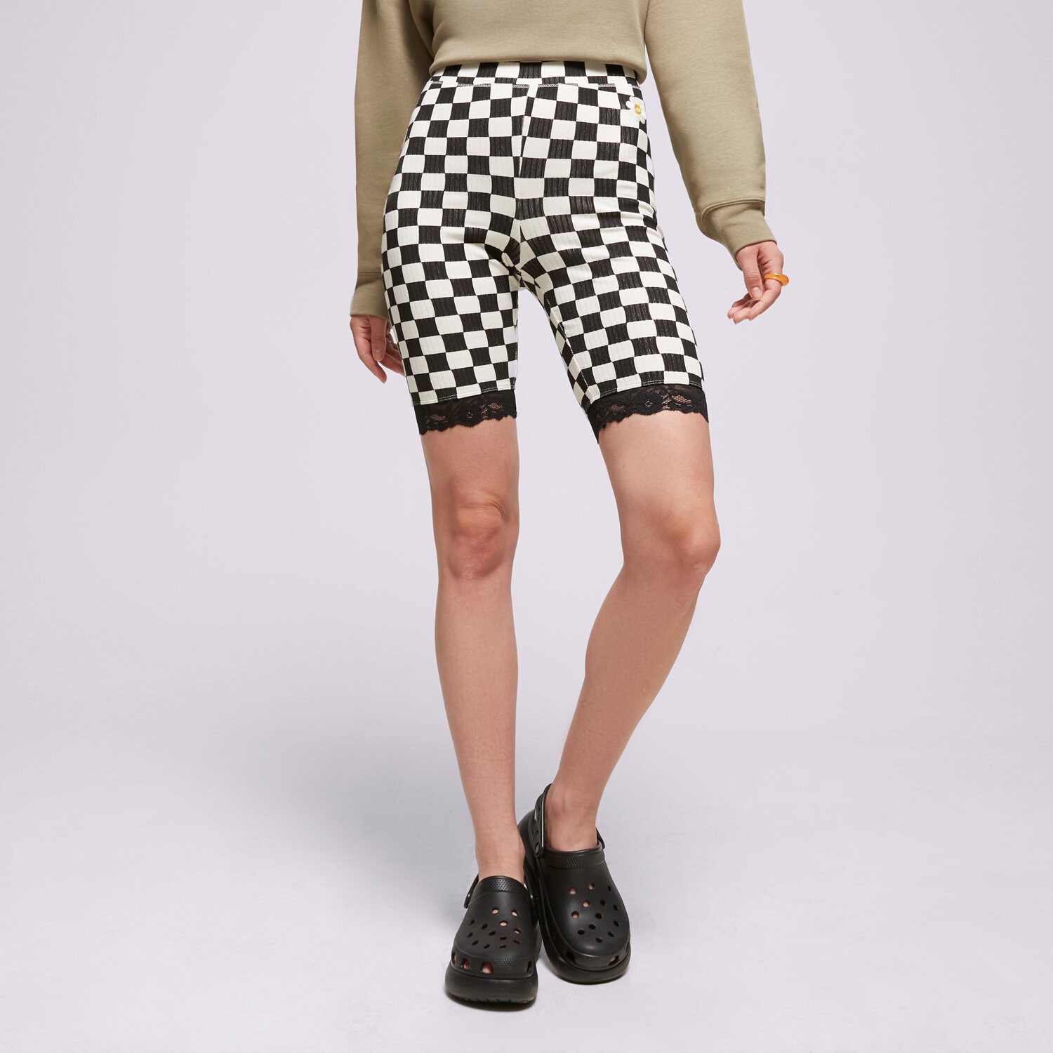 dámské kraťasy VANS ŠORTKY  OVERSIZED FLORAL LEGGING VN00074SBLK VÍCEBAREVNÁ