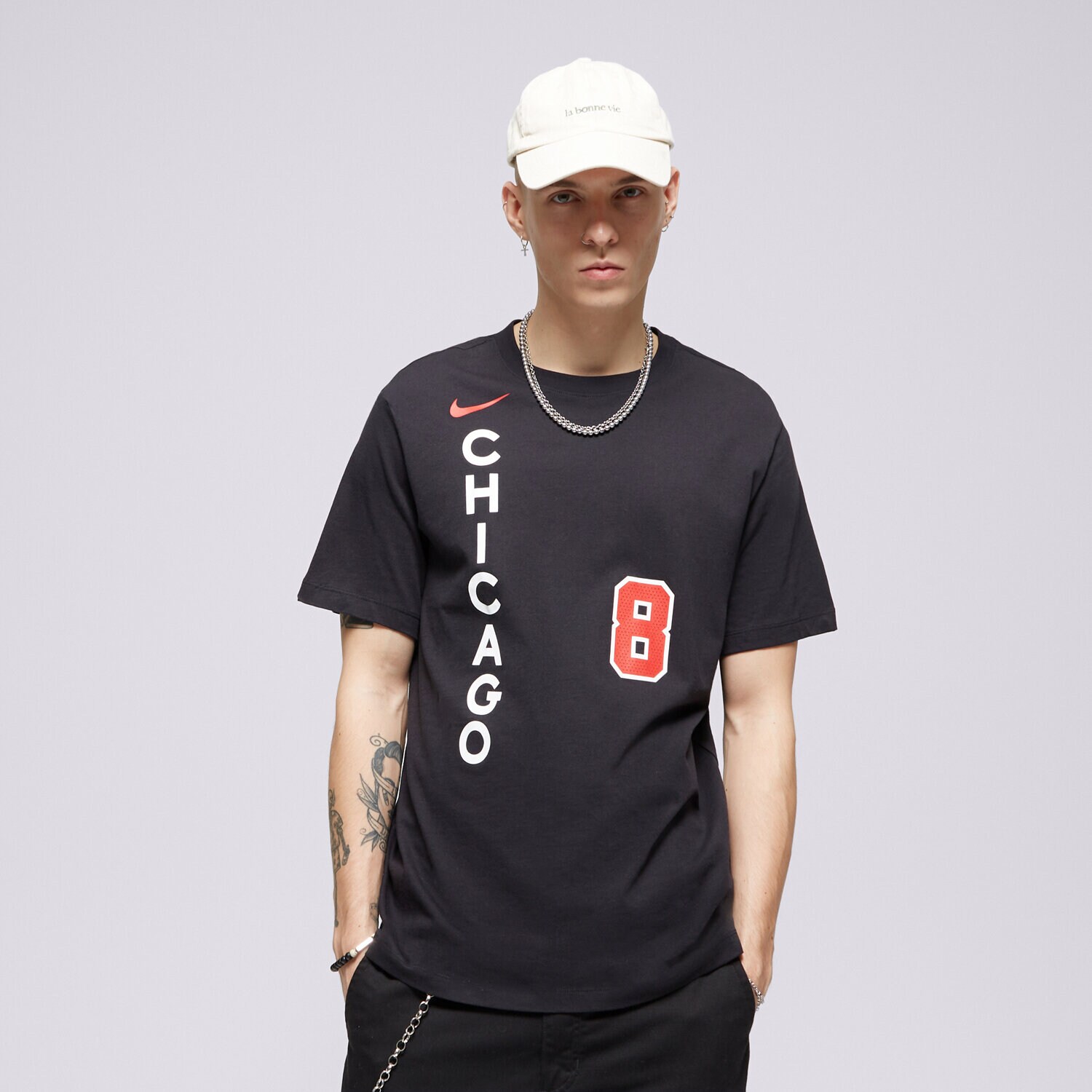 pánské tričko NIKE TRIČKO CHI M NK ES CE NN NBA FN1205-019 ČERNÁ