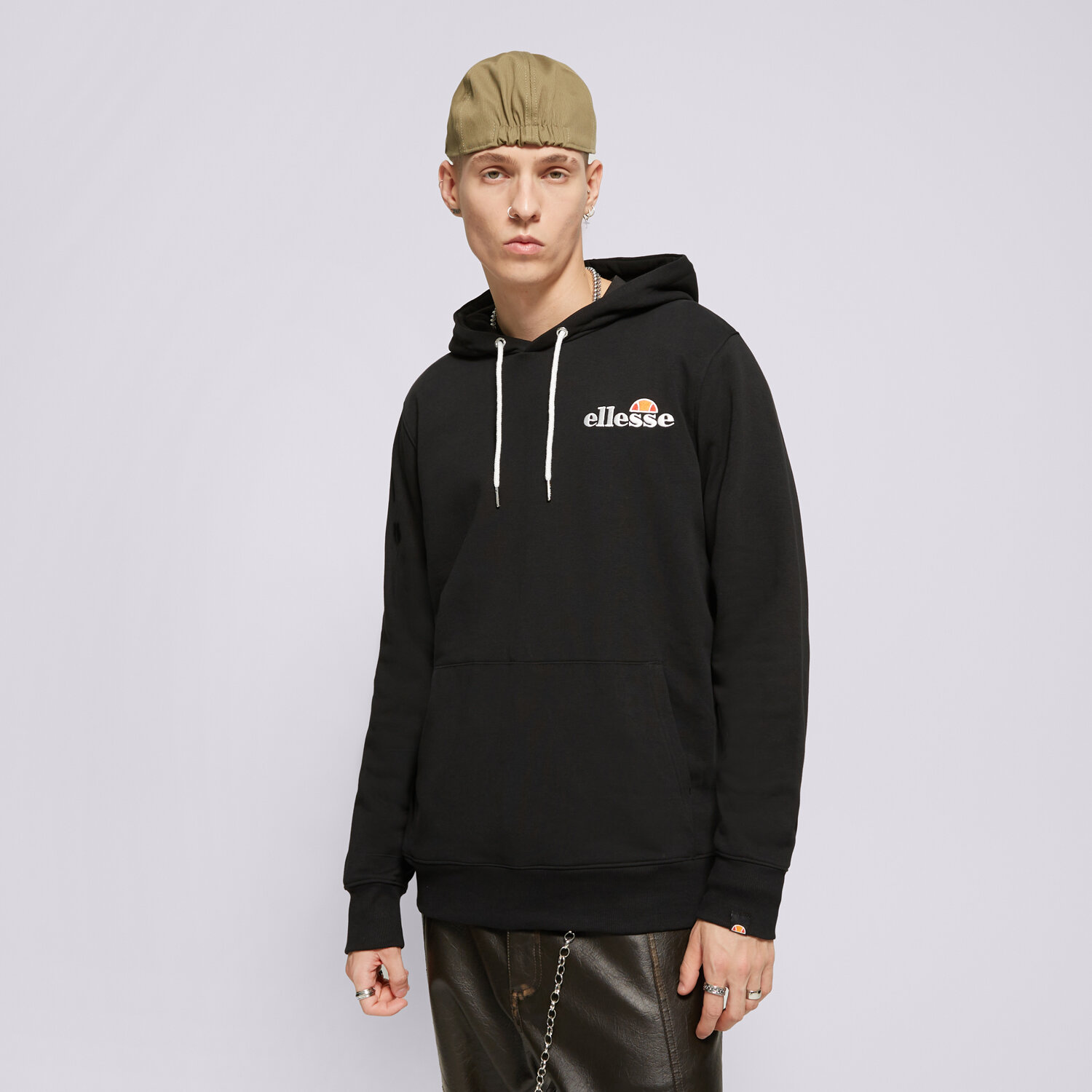 pánská mikina ELLESSE MIKINA S KAPUCÍ PRIMERO BLK SHS08781011 ČERNÁ