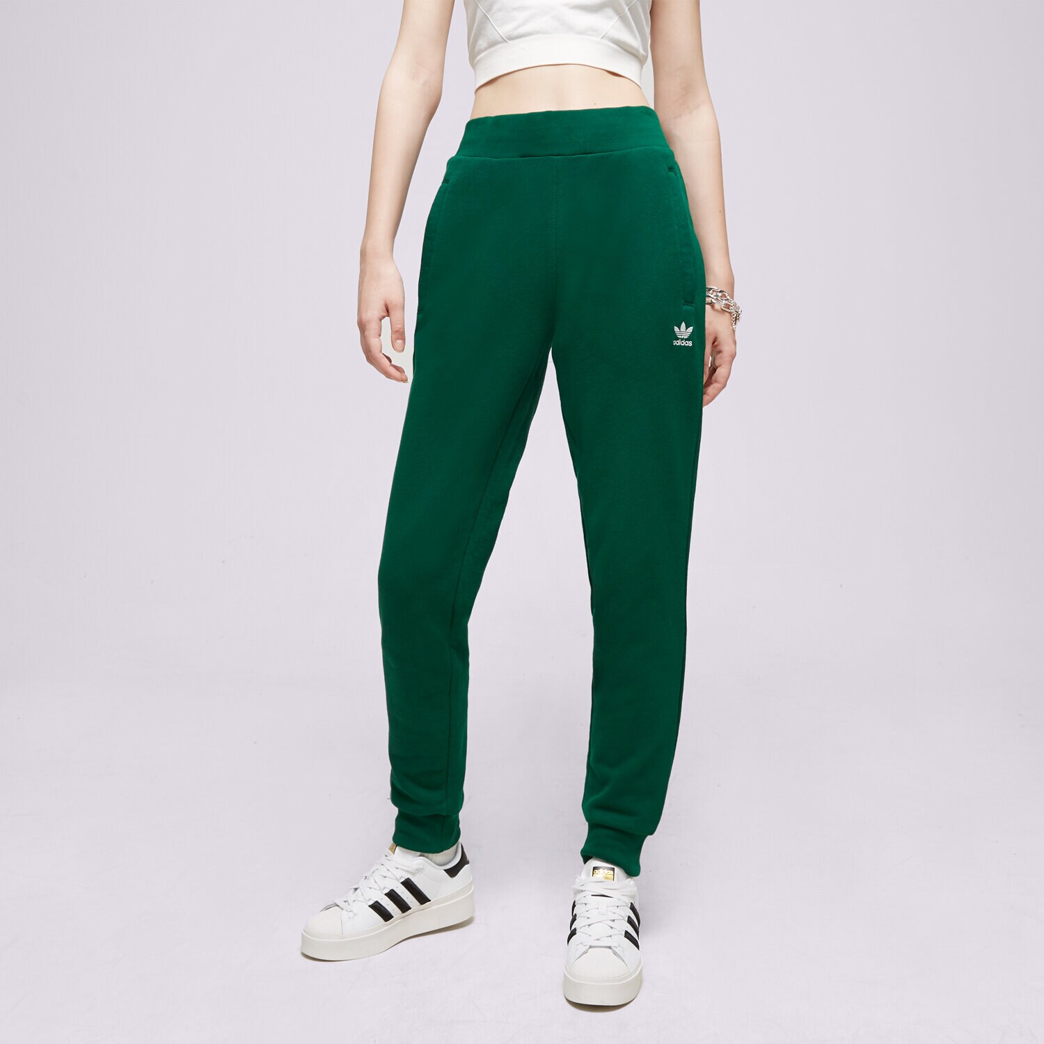 dámské kalhoty ADIDAS KALHOTY  TRACK PANT IA6480 ZELENÁ