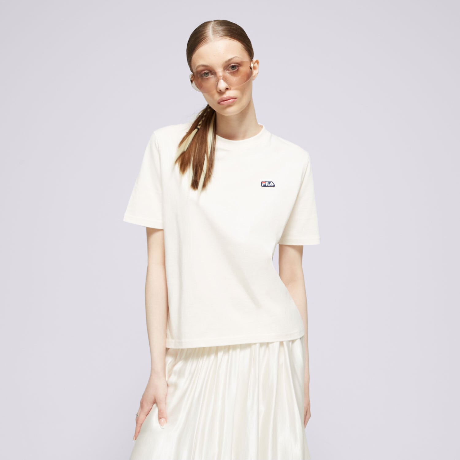 dámské tričko FILA TRIČKO BADGE LOGO TEE FI124TSD70130 BÉŽOVÁ