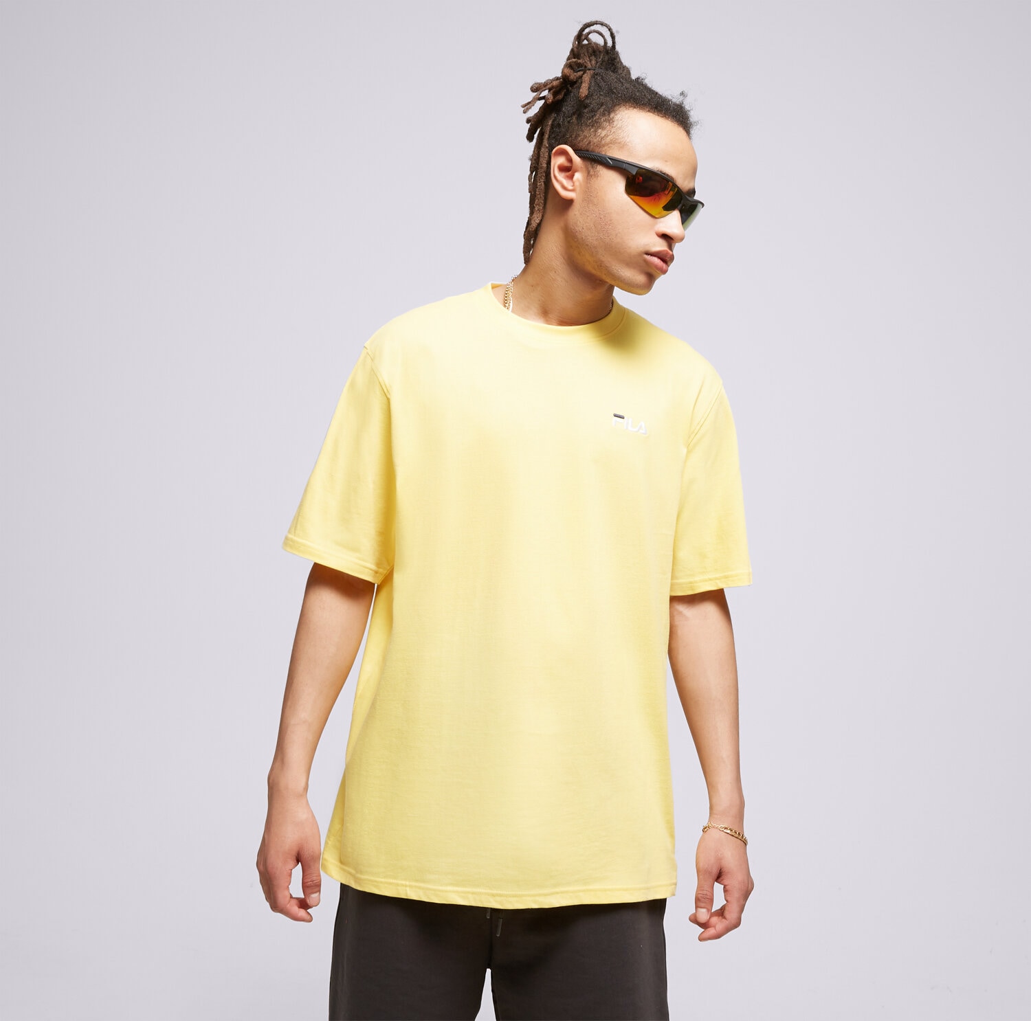 pánské tričko FILA TRIČKO DRINGO SS23SPM229507 ŽLUTÁ