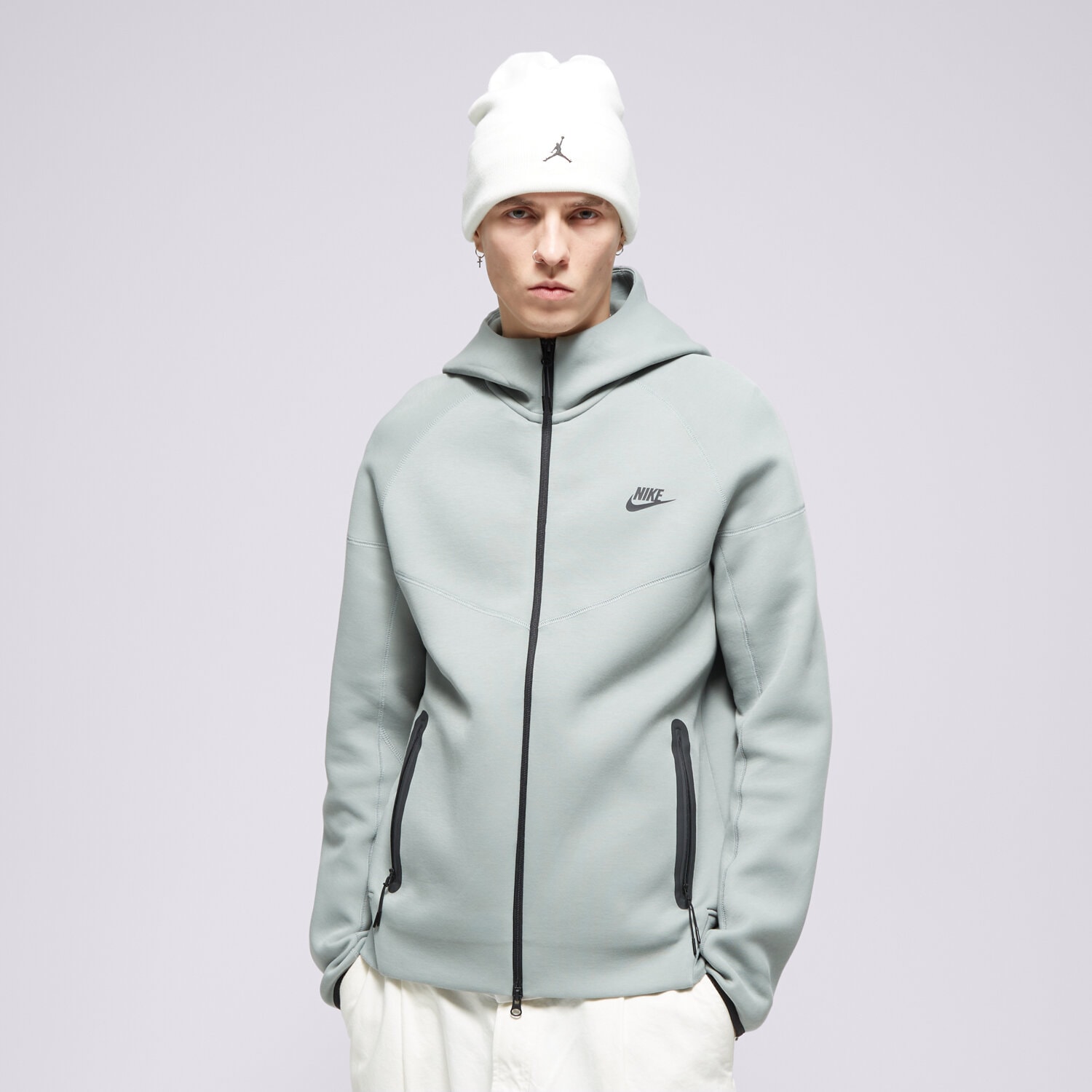 pánská mikina NIKE MIKINA SPORTSWEAR CLUB FLEECE FB7921-330 ŠEDÁ