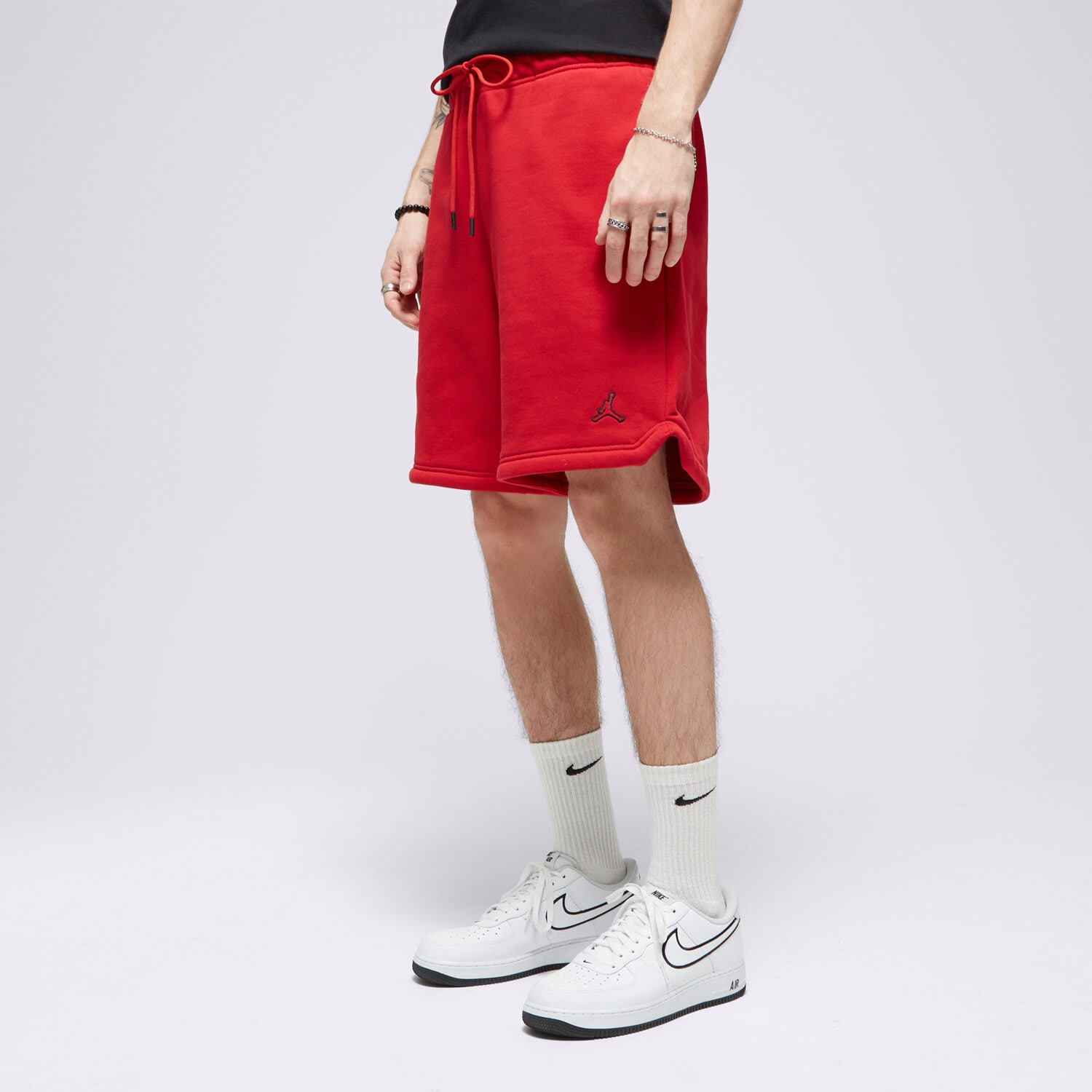 pánské kraťasy JORDAN ŠORTKY  ESSENTIAL FLEECE SHORTS DA9826-687 ČERVENÁ