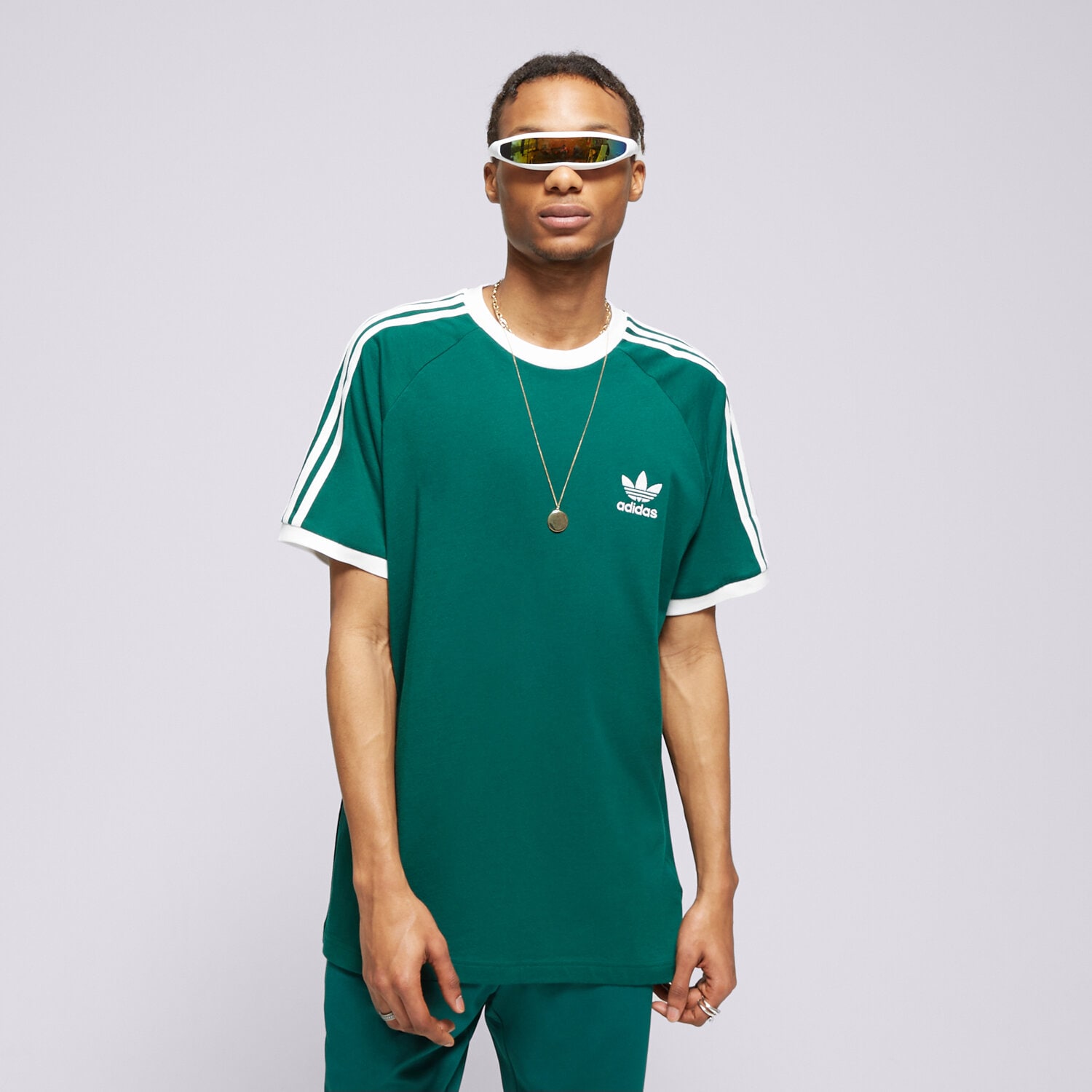 pánské tričko ADIDAS TRIČKO 3-STRIPES TEE IM9387 ZELENÁ