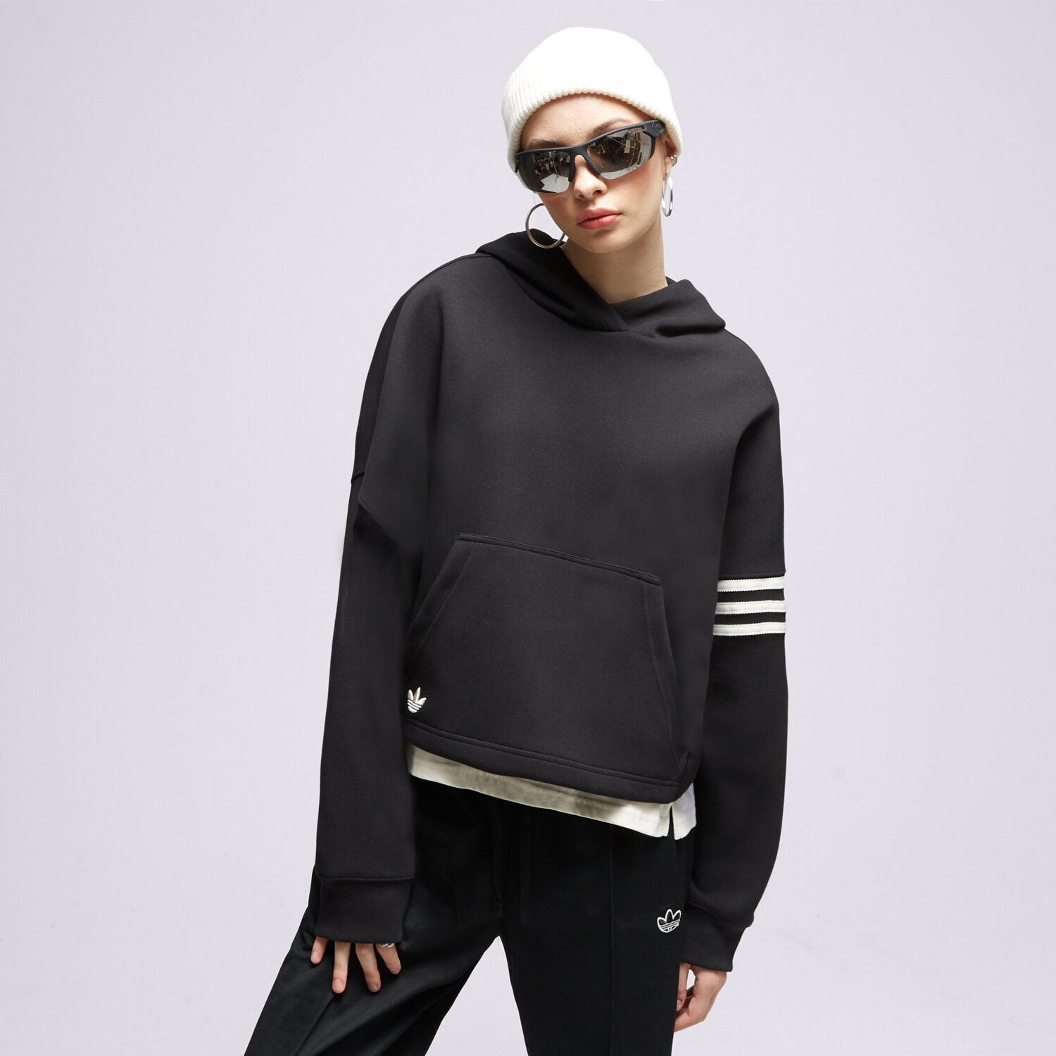 dámská mikina ADIDAS MIKINA S KAPUCÍ HOODIE IB5922 ČERNÁ