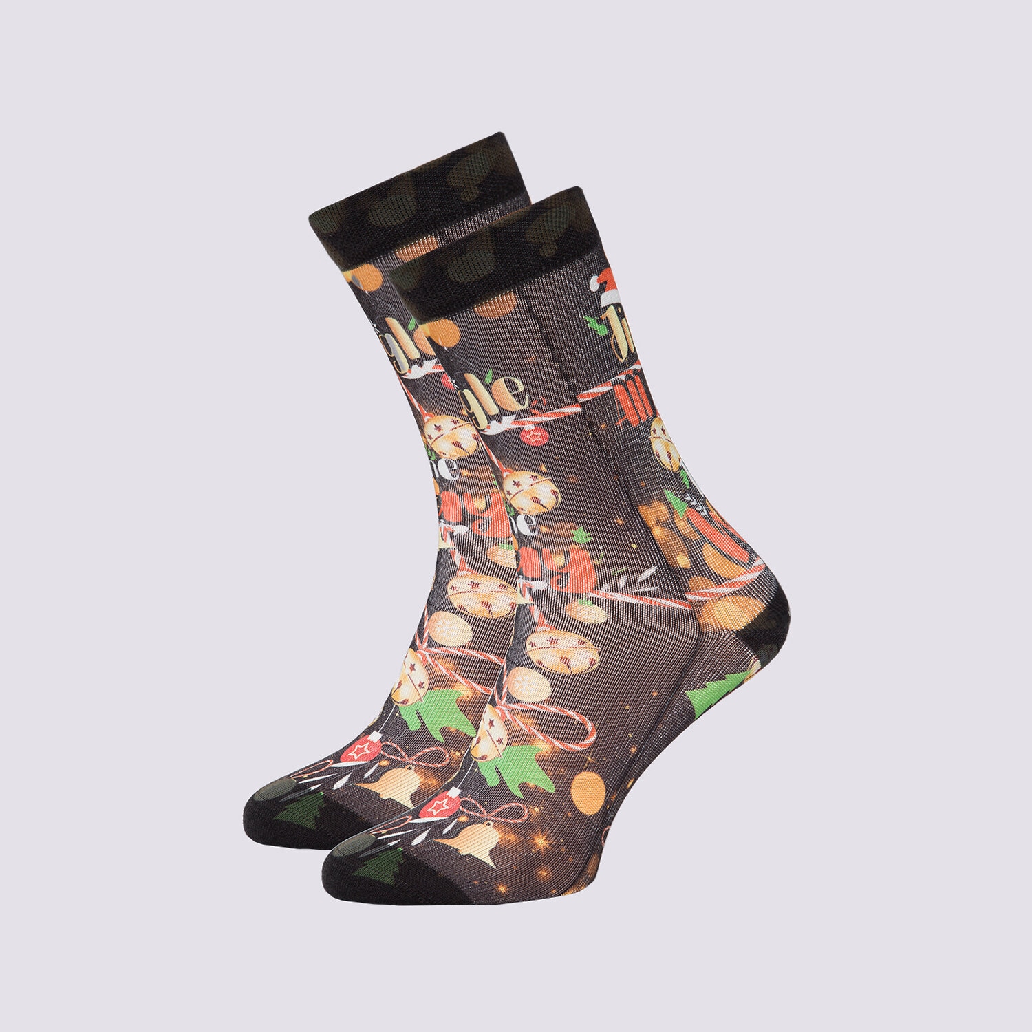 dámské ponožky WIGGLESTEPS PONOŽKY JINGLE ON THE WAY 1010-03810-950 ŠEDÁ