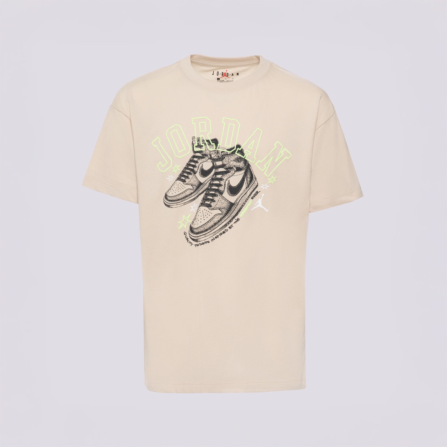 dětské tričko JORDAN TRIČKO JDG JORDAN AJ1 ROOKIE SS TEE GIRL 45F262-X5C BÉŽOVÁ