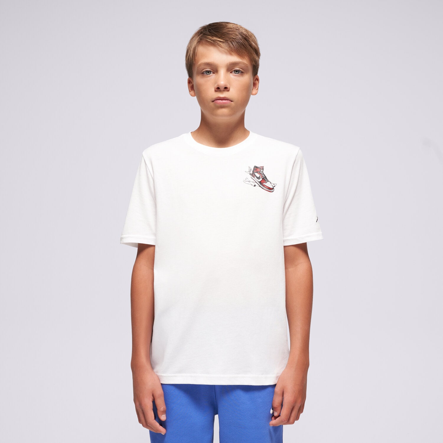 dětské tričko JORDAN TRIČKO JDB AIR JORDAN HAS LANDED SS T BOY 95F279-001 BÍLÁ