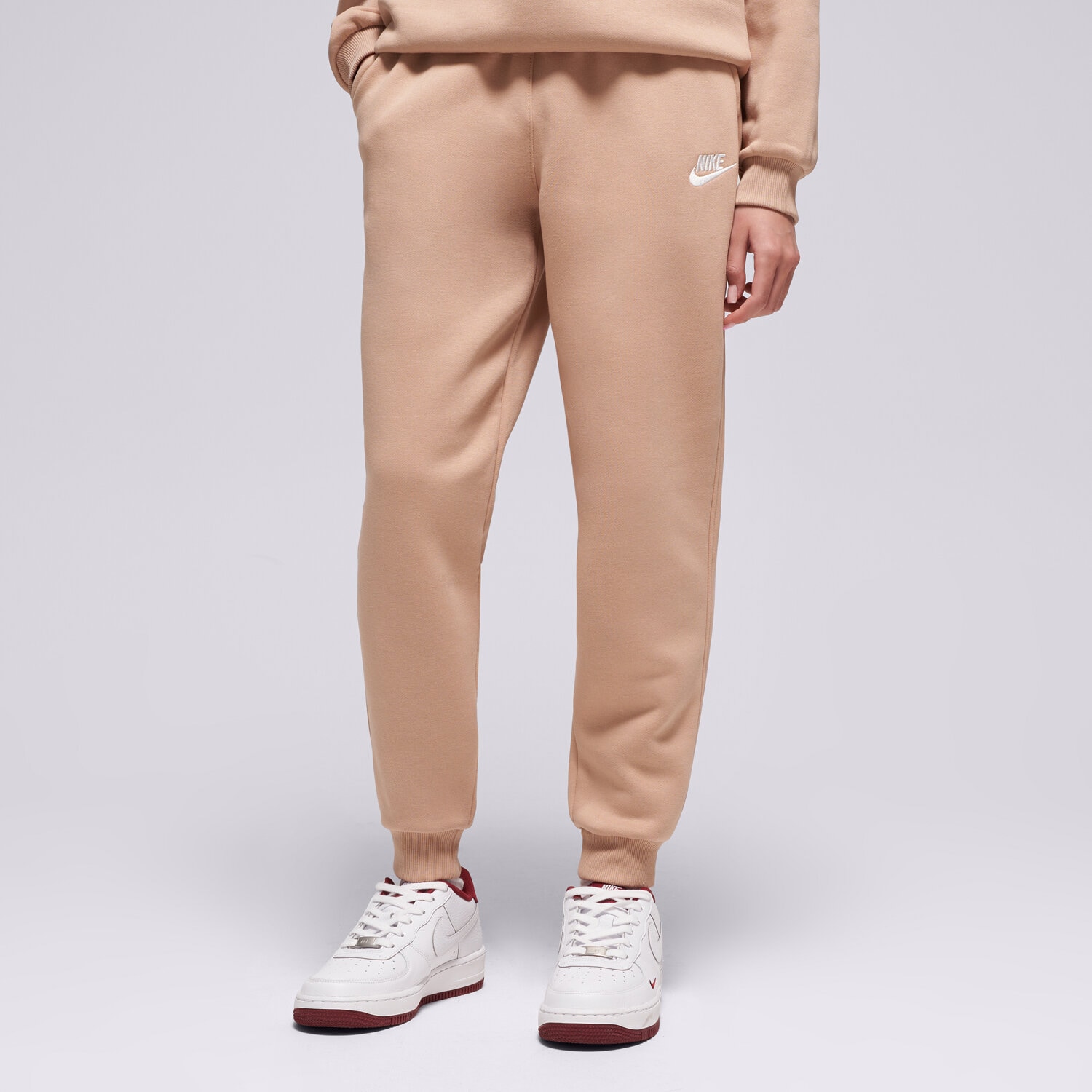 dětské kalhoty NIKE KALHOTY  K NSW CLUB FLC JGGR LBR GIRL FD3008-200 HNĚDÁ