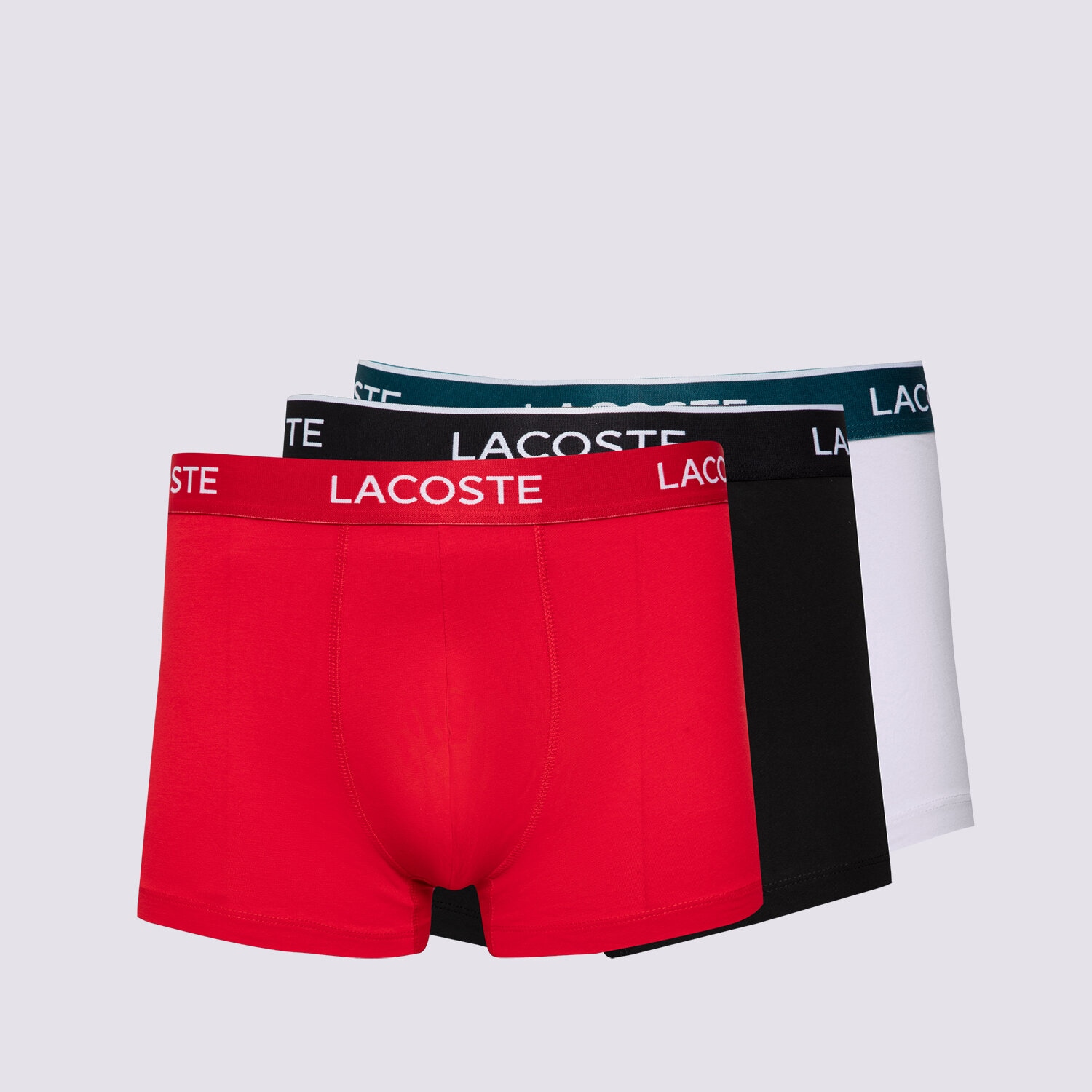 pánské spodní prádlo LACOSTE TRENKY 3 PACK BOXERS 5H3321E.TR2 VÍCEBAREVNÁ