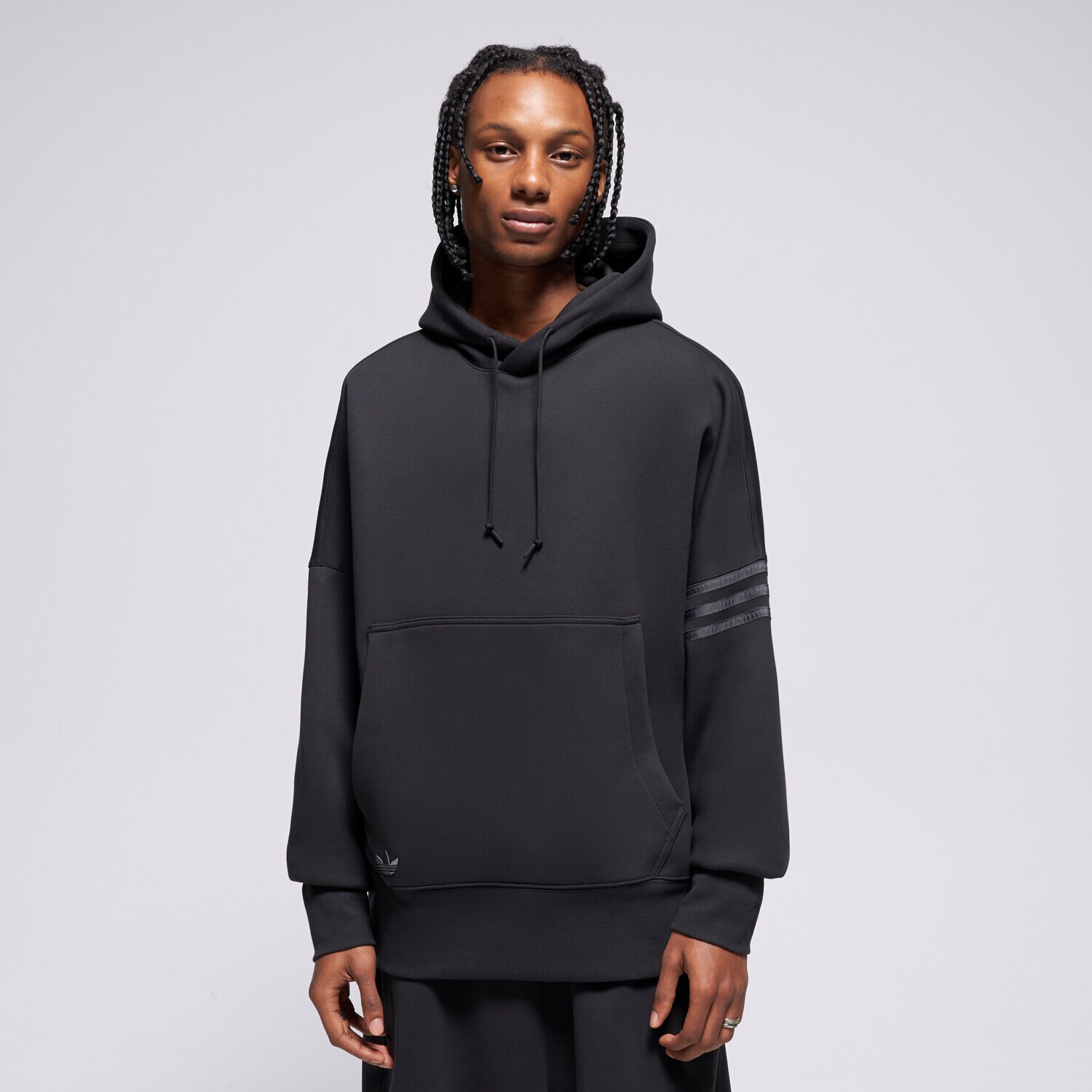 pánská mikina ADIDAS MIKINA S KAPUCÍ NEU C HD HZ3740 ČERNÁ
