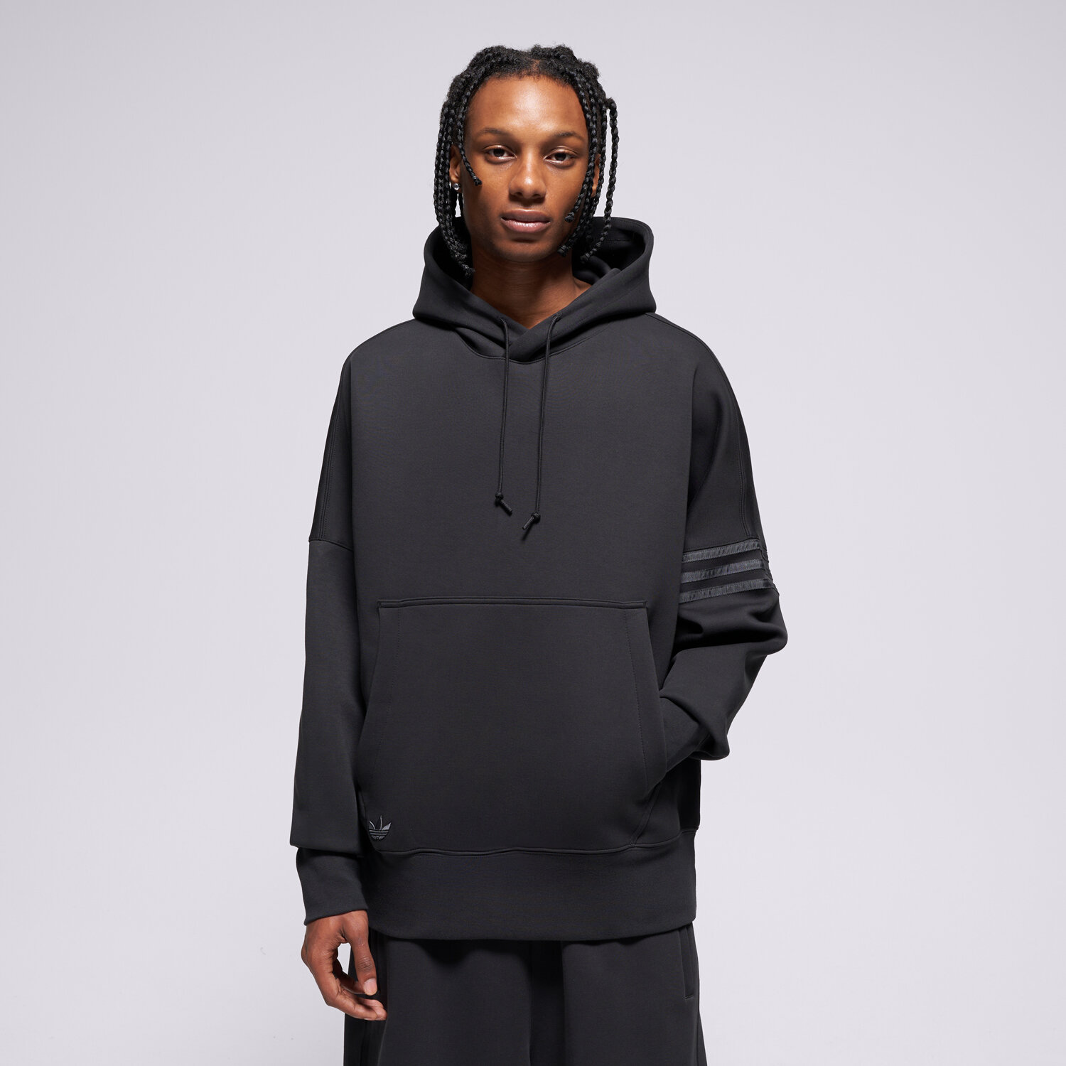 pánská mikina ADIDAS MIKINA S KAPUCÍ NEU C HD HZ3740 ČERNÁ