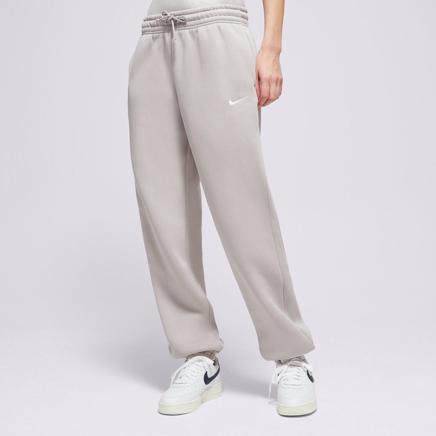 dámské kalhoty NIKE KALHOTY  W NSW PHNX FLC HR OS PANT 2 FZ5996-009 ŠEDÁ