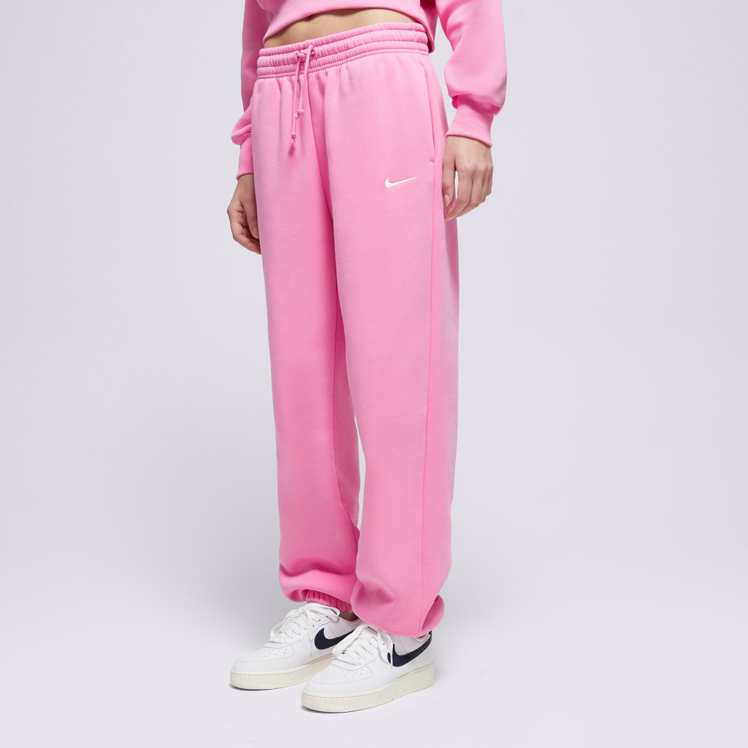 dámské kalhoty NIKE KALHOTY  W NSW PHNX FLC HR OS PANT 2 FZ5996-676 RŮŽOVÁ
