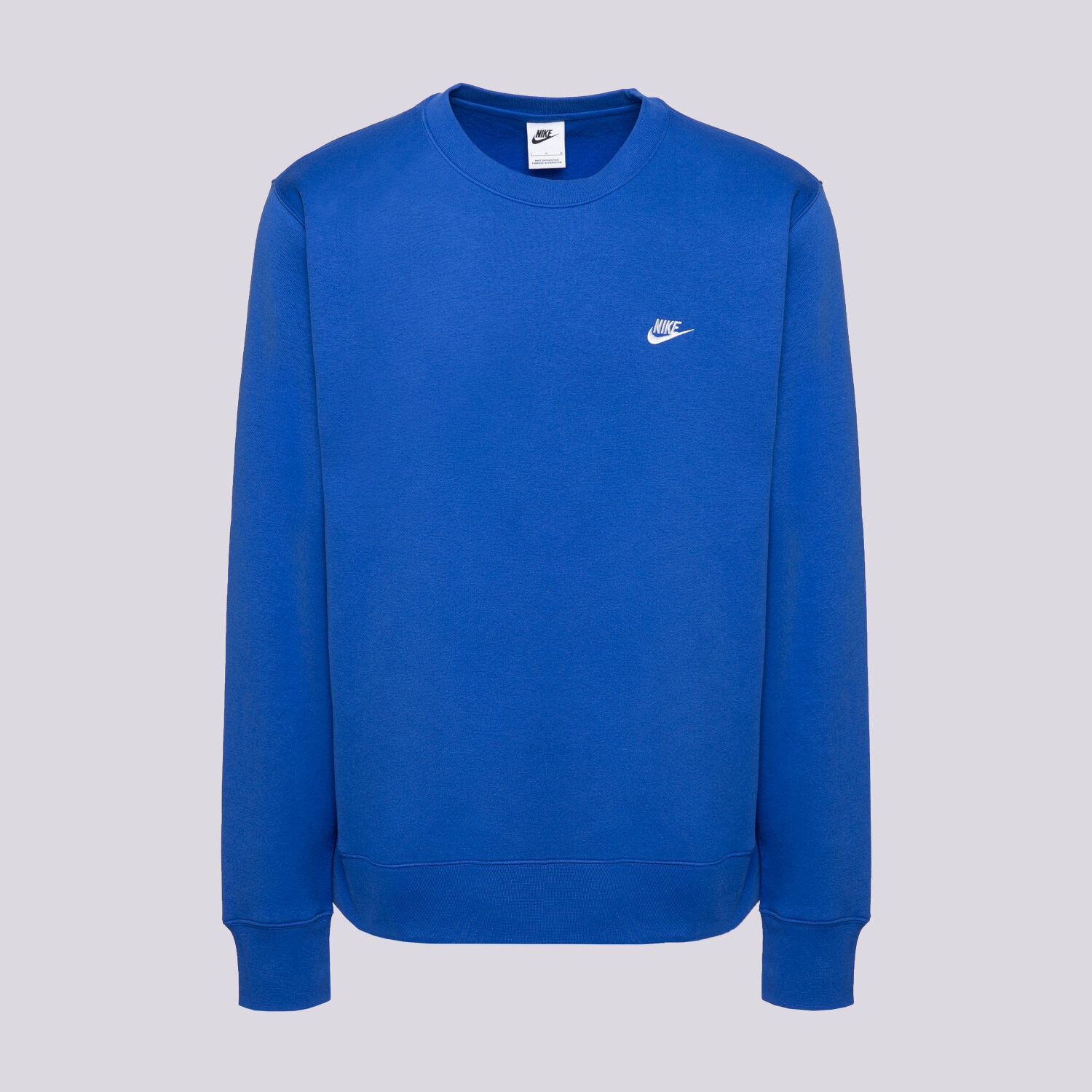 pánská mikina NIKE MIKINA M NK CLUB BB CREW FN3886-480 MODRÁ