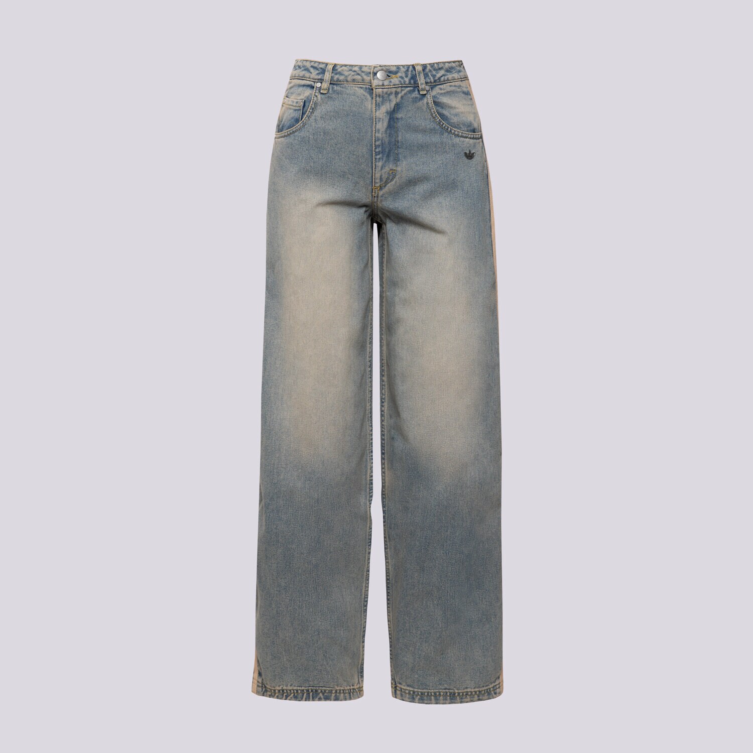 dámské kalhoty ADIDAS KALHOTY  P ESS DENIM PNT JY2868 MODRÁ