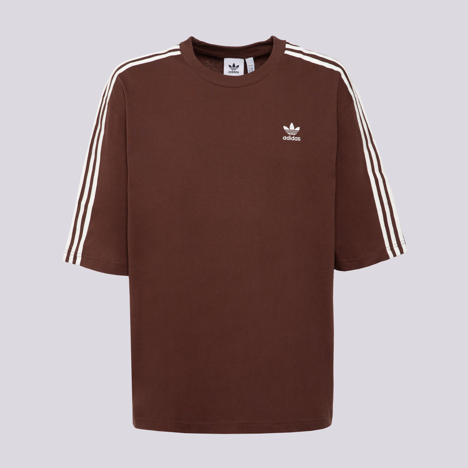 pánské tričko ADIDAS TRIČKO OVERSIZE TEE KA0476 HNĚDÁ