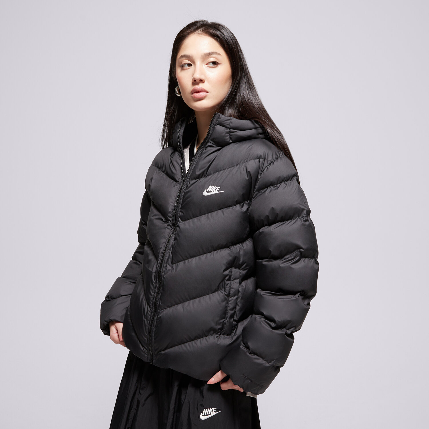 dětské tričko NIKE BUNDA PÉŘOVÁ K NSW TF ADP PUFFER BOY HQ4976-010 ČERNÁ