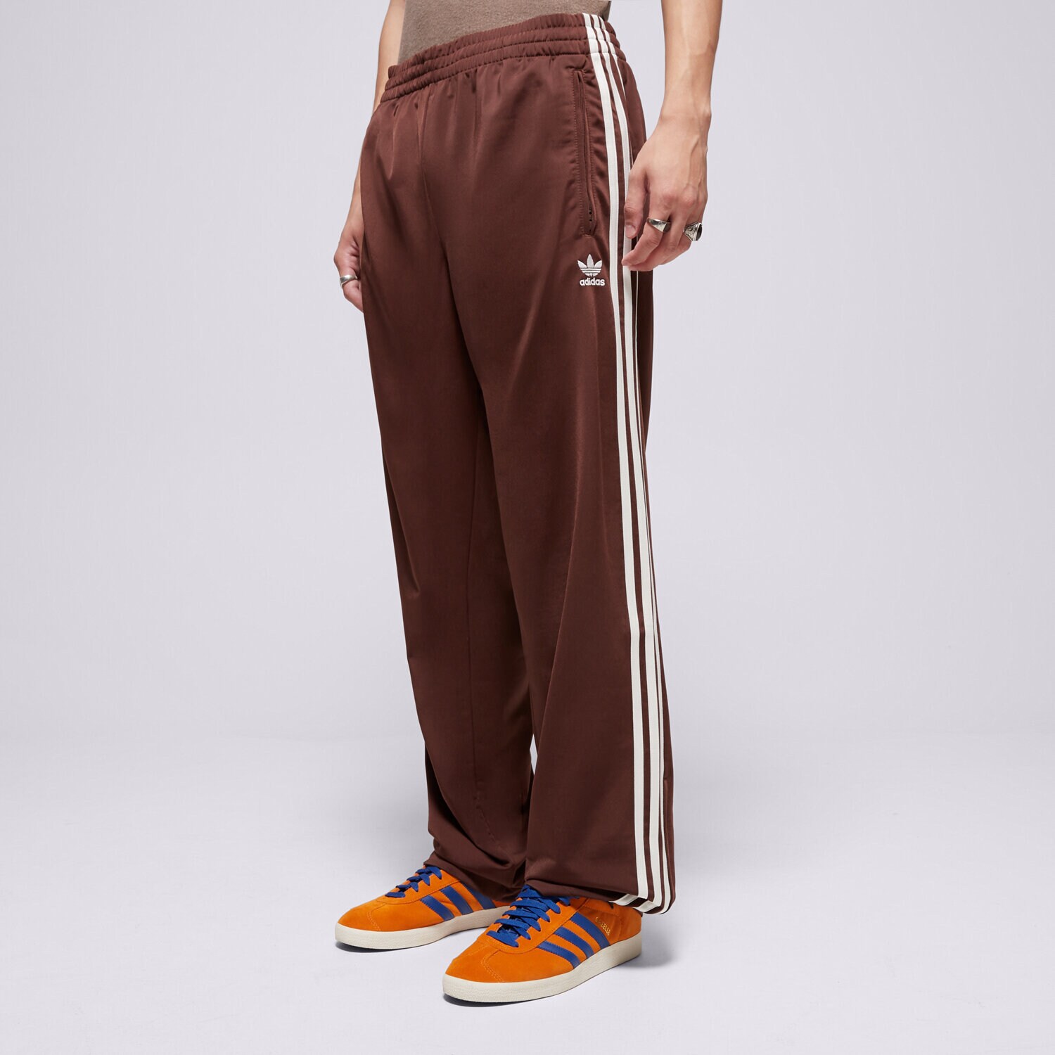pánské kalhoty ADIDAS KALHOTY  FIREBIRD TP KA0482 HNĚDÁ