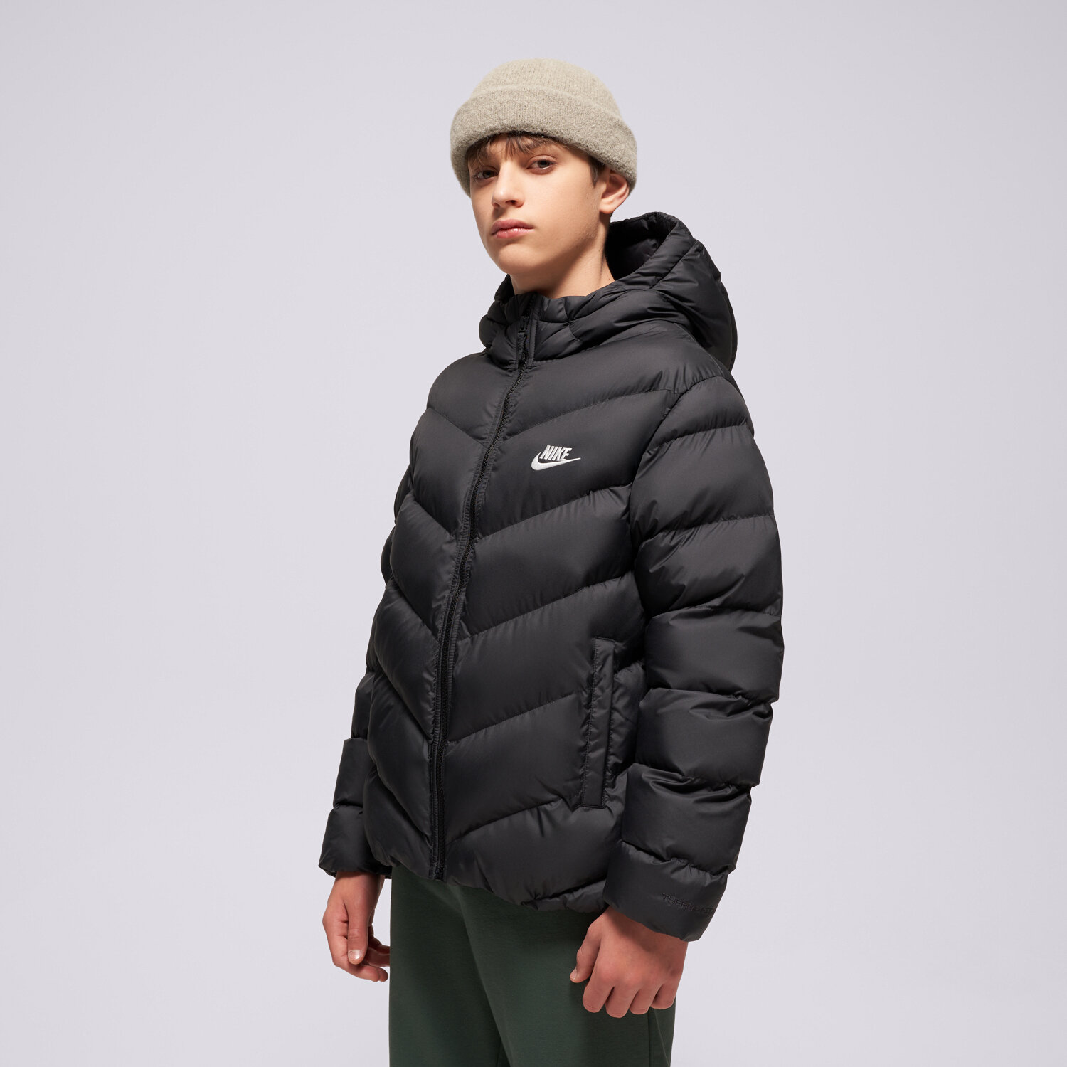 dětské tričko NIKE BUNDA PÉŘOVÁ K NSW TF ADP PUFFER BOY HQ4976-010 ČERNÁ