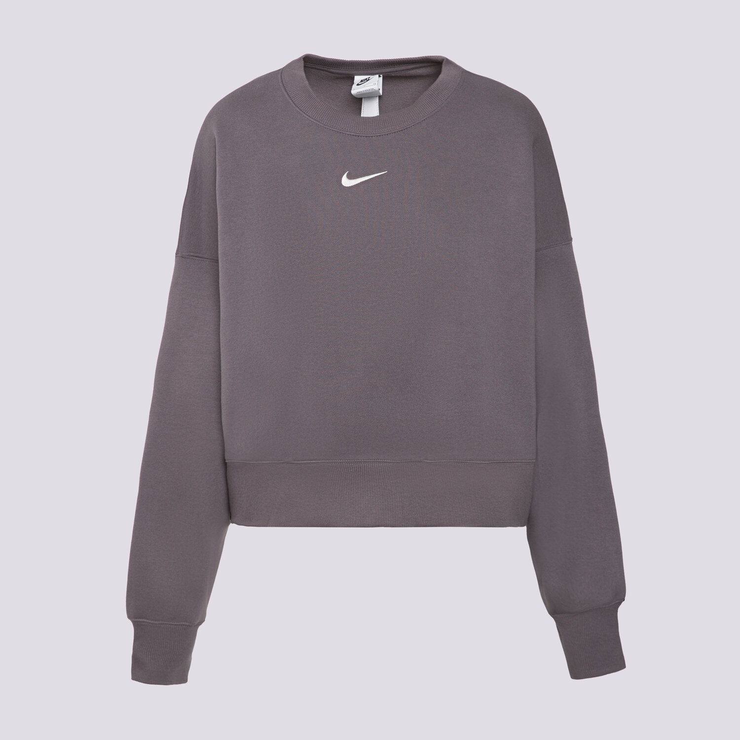 dámská mikina NIKE MIKINA W NSW PHNX FLC OOS CREW DQ5761-036 ŠEDÁ