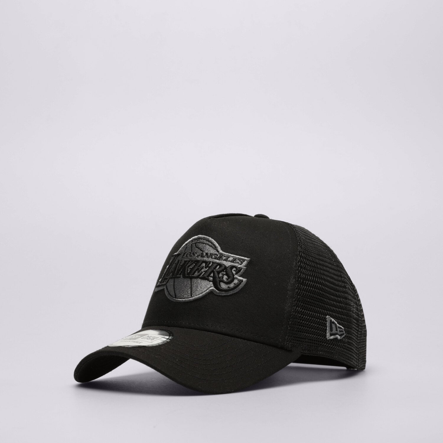 pánská kšiltovka NEW ERA ČEPICE BOB LOGO 9FORTY TRUCKER LAKERS LOS ANGELES LA 12523911 ČERNÁ