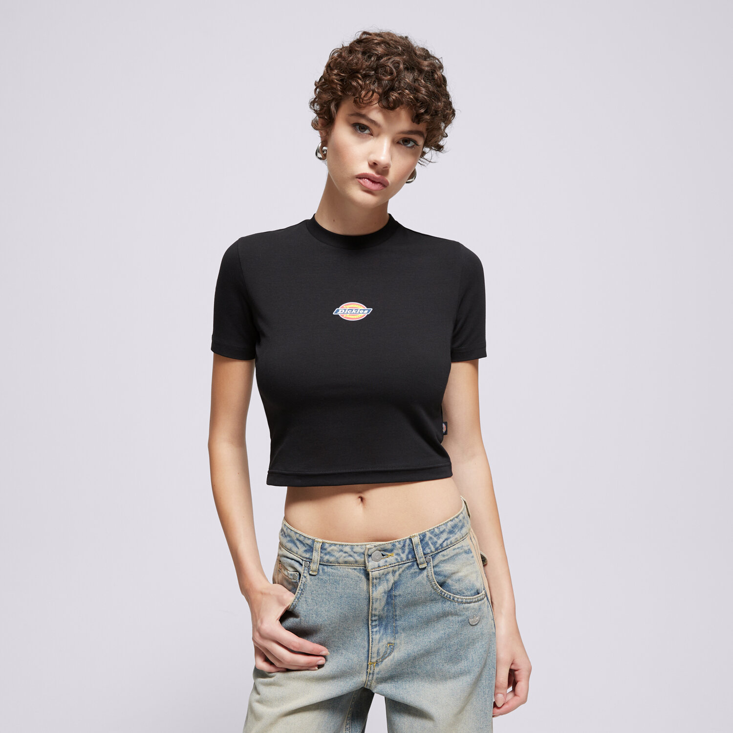 dámské tričko DICKIES TRIČKO MAPLE VALLEY TEE DK0A4XPOBLK1 ČERNÁ