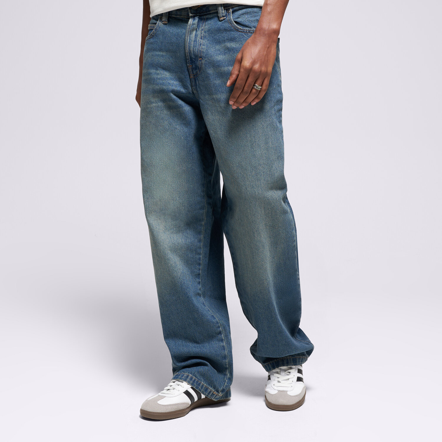 pánské kalhoty DICKIES KALHOTY  HILHAM DENIM DK0A87NKL231 MODRÁ