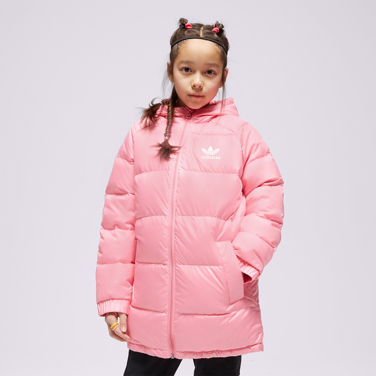 dětské tričko ADIDAS BUNDA ZIMNÍ ELO GIRL HK0389 RŮŽOVÁ