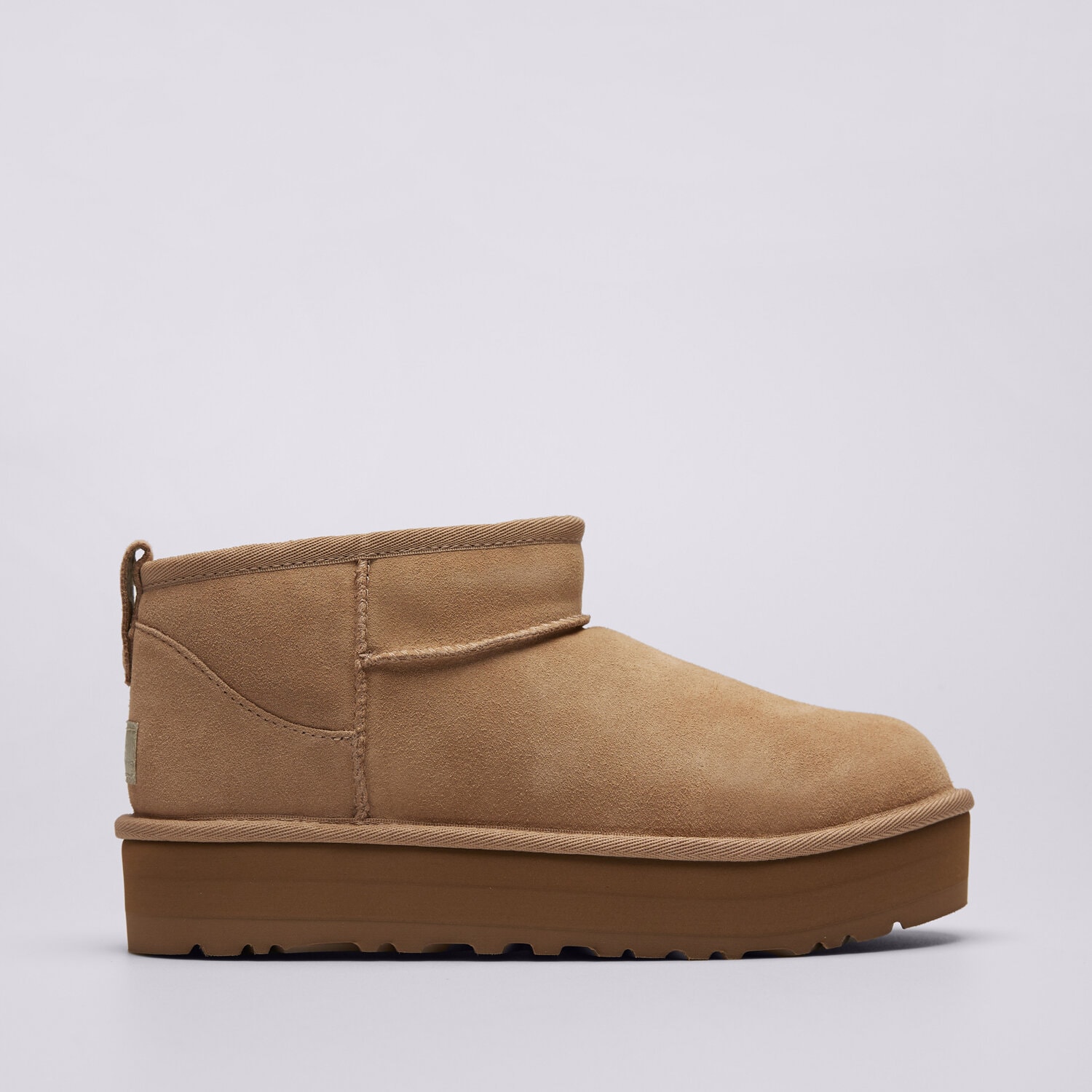 dětské boty casual UGG KIDS' CLASSIC ULTRA MINI PLATFORM 1157791K-SAN HNĚDÁ