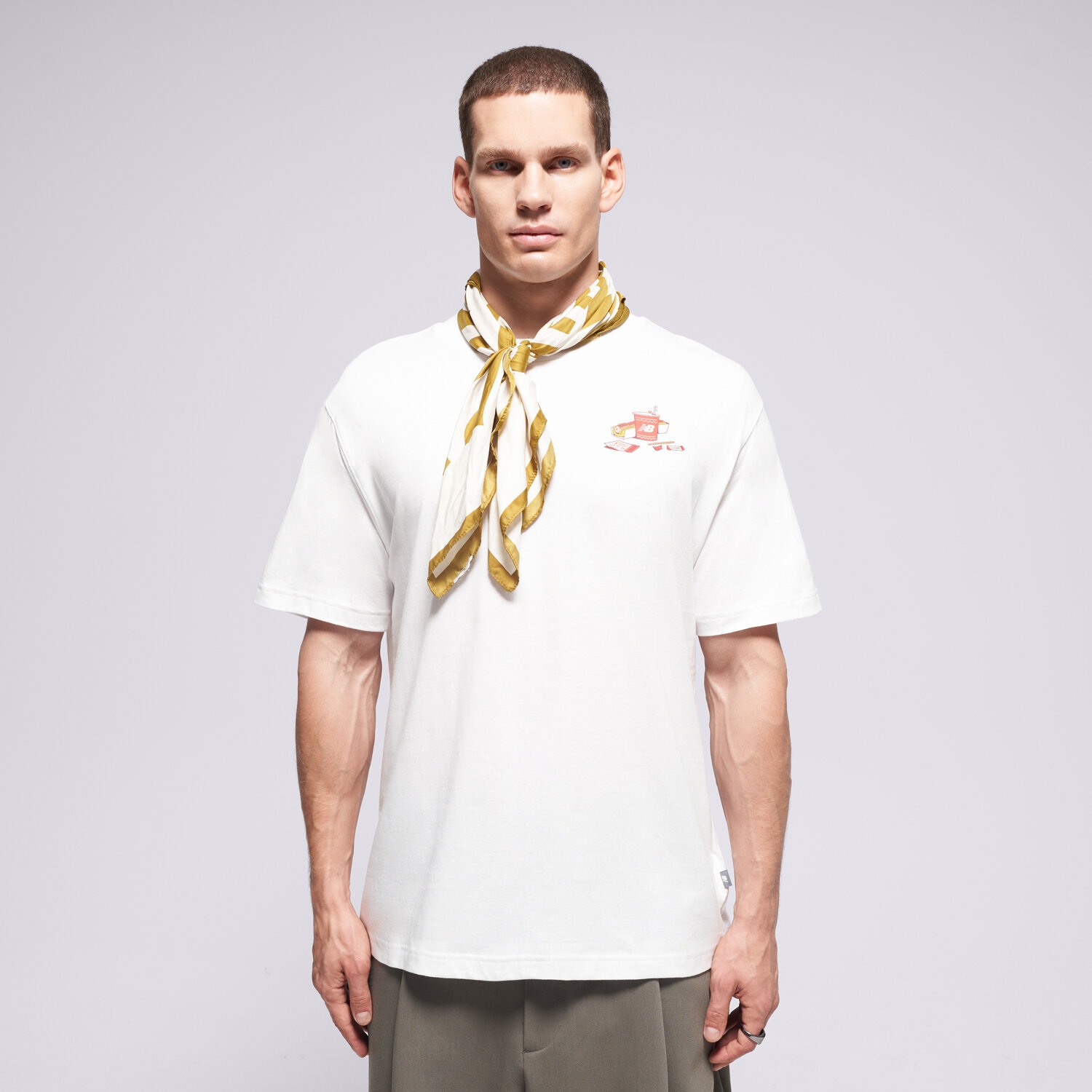 pánské tričko NEW BALANCE TRIČKO SPECTATOR TRIČKO MT53931WT BÍLÁ