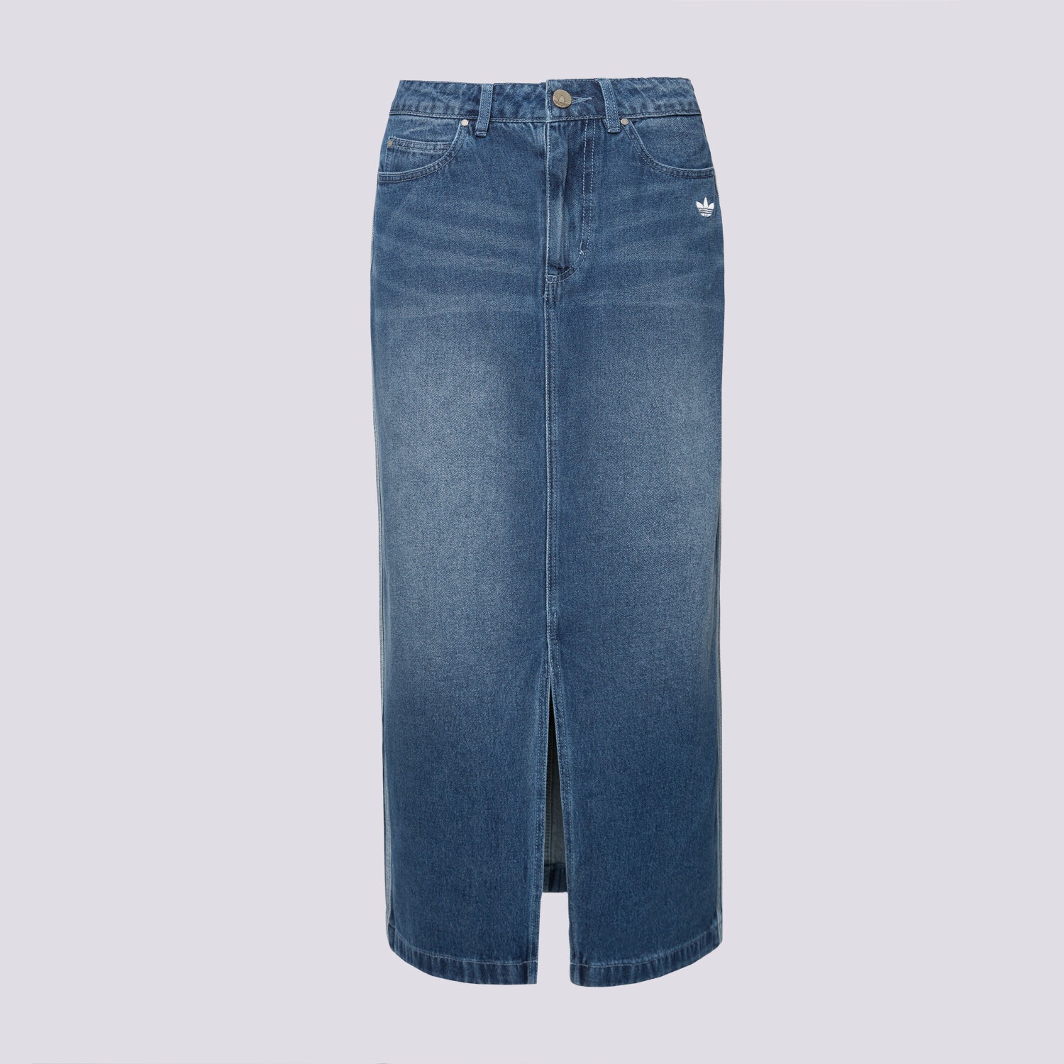 dámská sukně ADIDAS SUKNĚ DENIM LONG SKT JW2658 MODRÁ