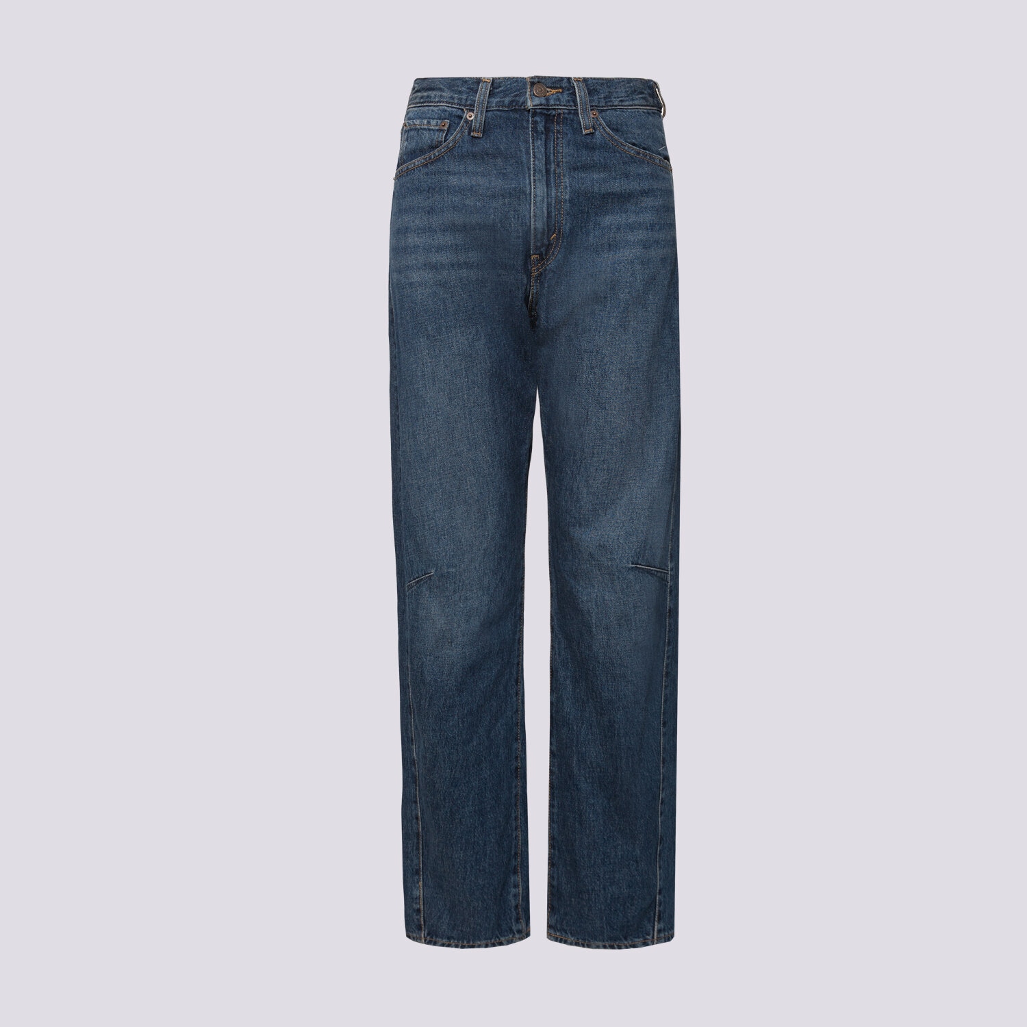 dámské kalhoty LEVI'S KALHOTY  CINCH BARREL DARK INDIGO WORN IN 003V5-0001 TMAVOMODRÁ
