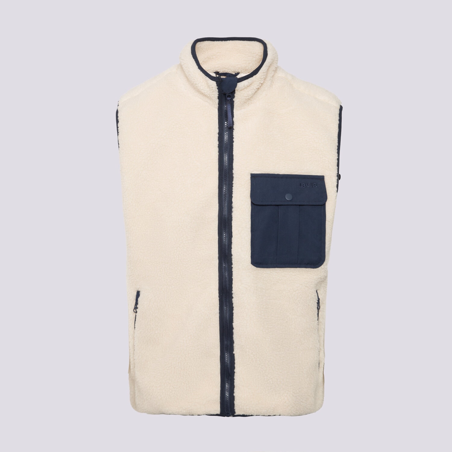 pánská vesta LEVI'S VESTA JOONIE SHERPA VEST NEUTRALS 003AY-0002 BÉŽOVÁ