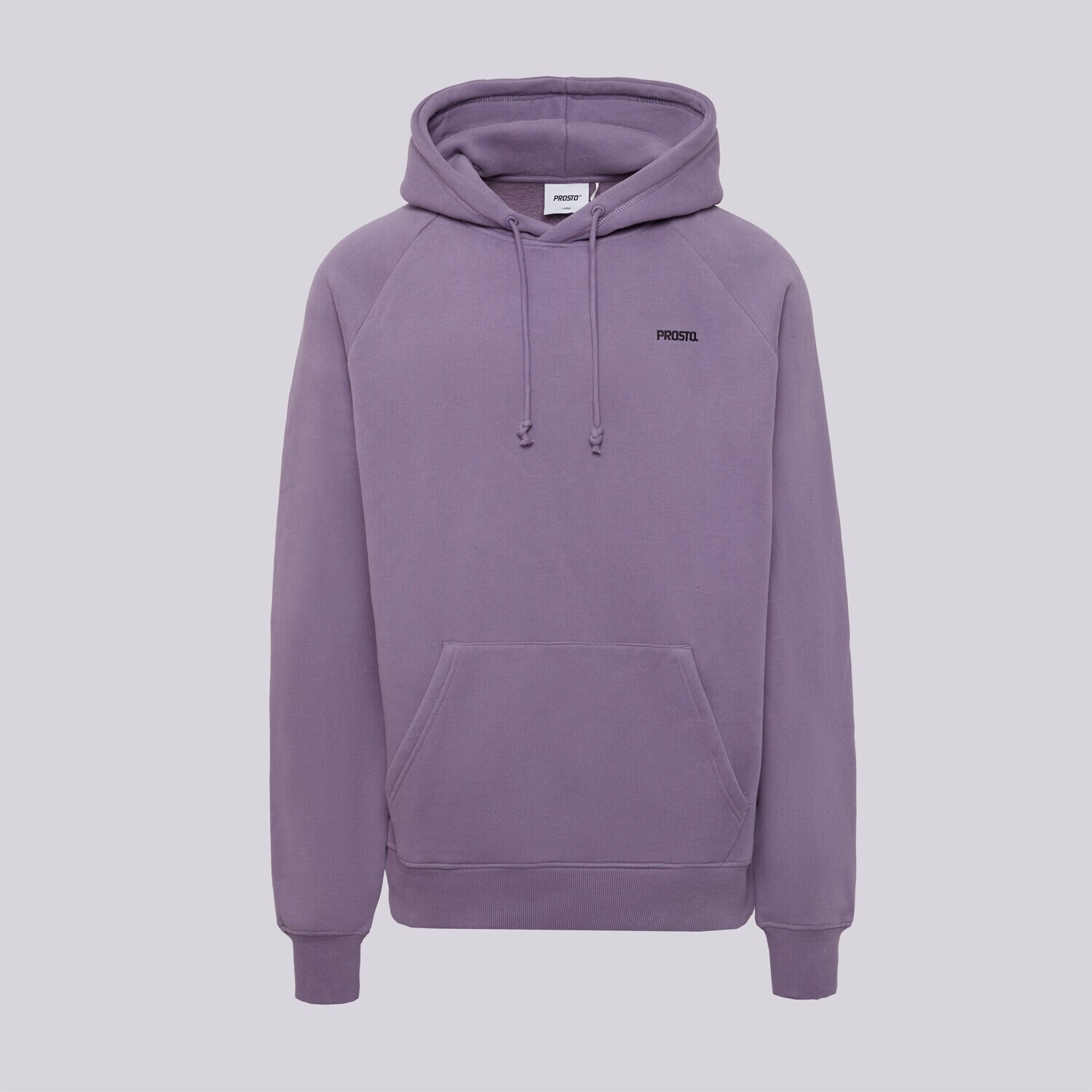 pánská mikina PROSTO MIKINA S KAPUCÍ HOODIE SKIZZLE WASHED LAVENDER KL252MSWE2183 LAWENDOWY