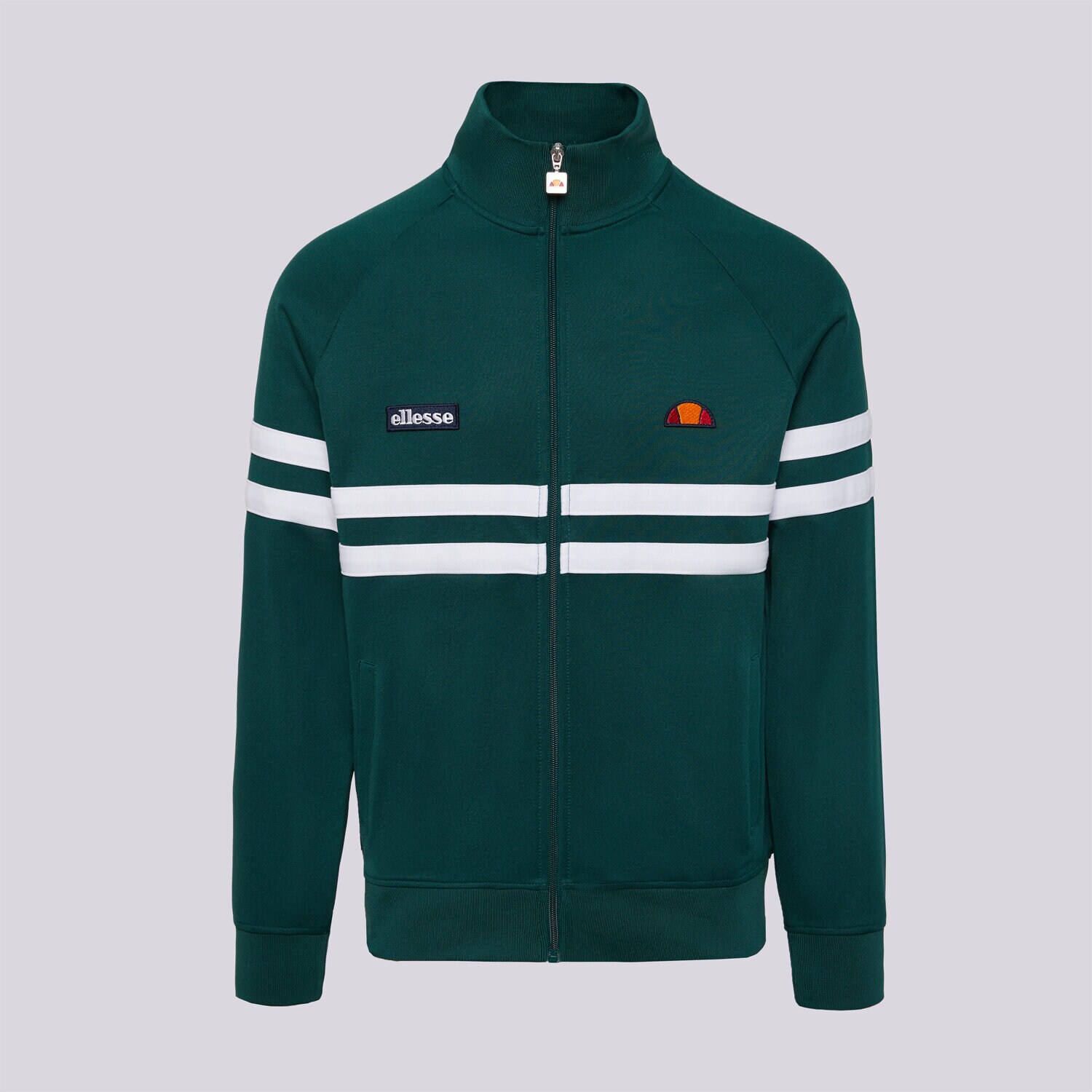 pánská mikina ELLESSE MIKINA ROZEPÍNACÍ RIMINI DGREEN TRACK JACKET SHB00892502 ZELENÁ