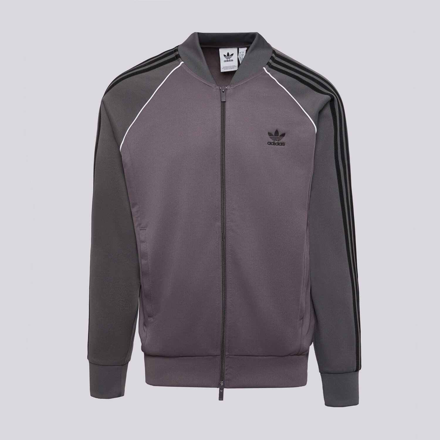 pánská mikina ADIDAS MIKINA ROZEPÍNACÍ SST TT JY1295 ŠEDÁ