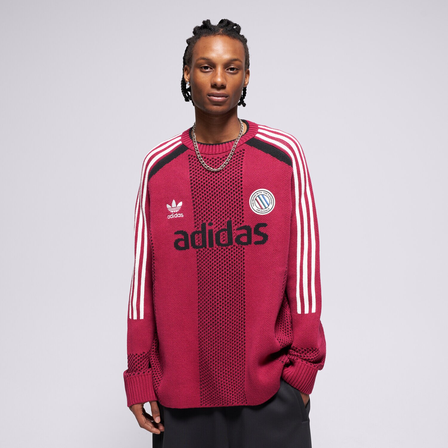 ADIDAS SVETR PULLOVER (LONG SLEEVE) KQ5086 BORDOVÁ