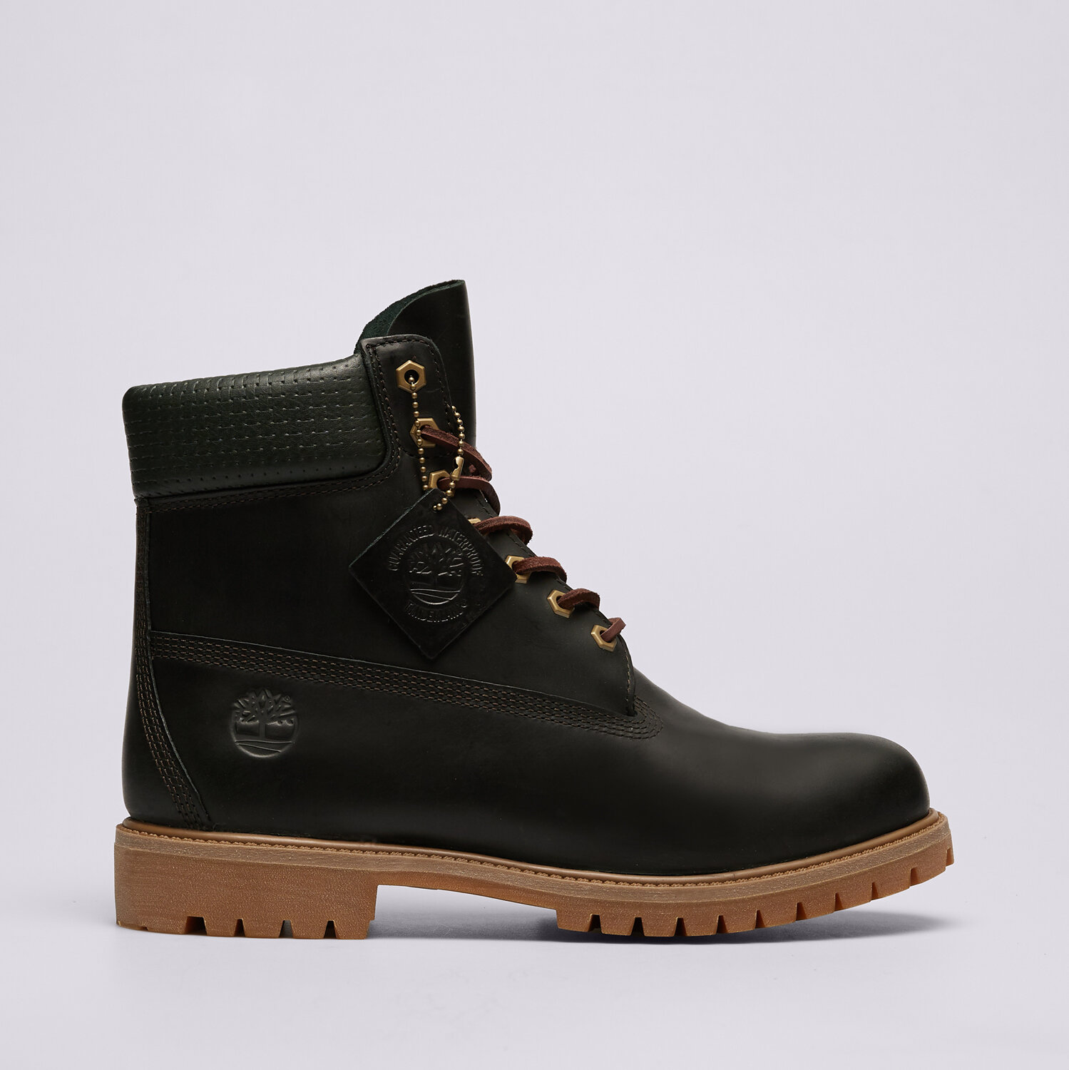 pánské kotníkové boty TIMBERLAND PREMIUM 6 IN LACE WP BOOT TB0A2P6WEEQ1 ZELENÁ