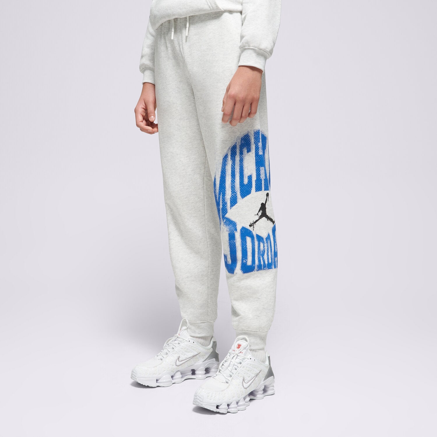 dětské kalhoty JORDAN KALHOTY  JDB MJ MVP HBR JM FLC PANT BOY 95F096-X58 ŠEDÁ