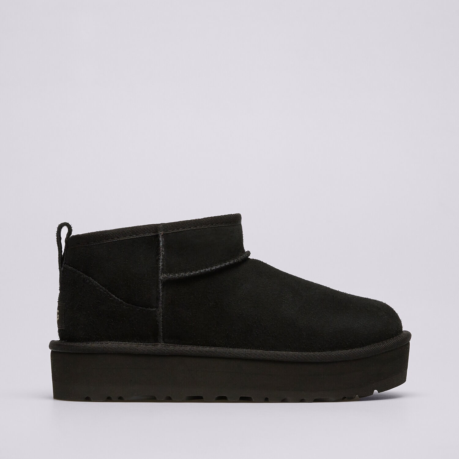 dětské boty casual UGG CLASSIC ULTRA MINI PLATFORM  1157791K-BLK ČERNÁ