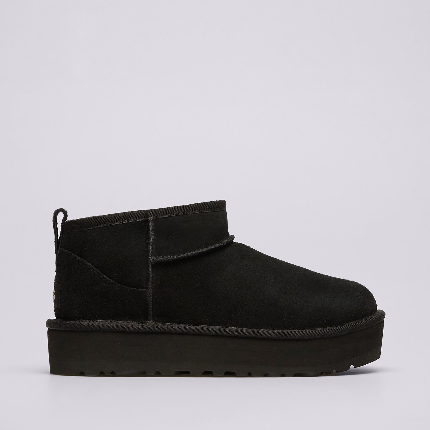 dětské boty casual UGG CLASSIC ULTRA MINI PLATFORM  1157791K-BLK ČERNÁ
