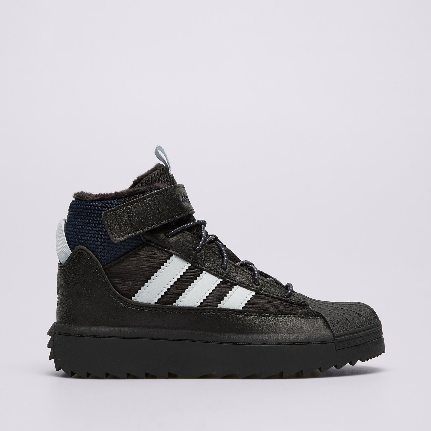 dětská outdoorová obuv ADIDAS SUPERSTAR WINTER TREK C JQ0344 ČERNÁ
