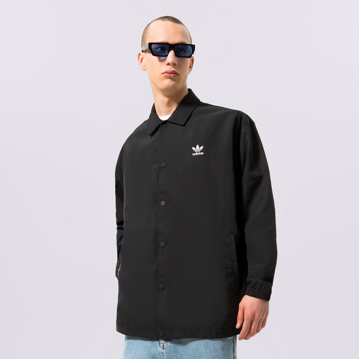 Přechodná bunda pánská (podzimní, jarní) ADIDAS BUNDA COACH JACKET IA6371 ČERNÁ