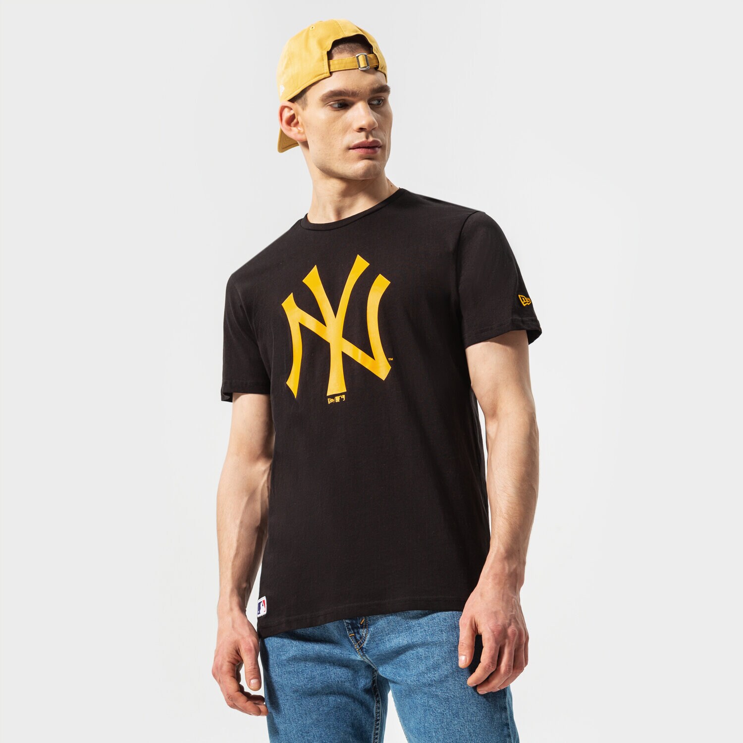 pánské tričko NEW ERA TRIČKO TEAM LOGO NYY BLK 12893128 ČERNÁ