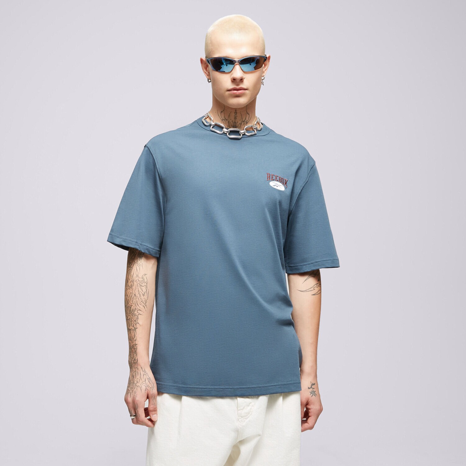 pánské tričko REEBOK TRIČKO CL AE TEE 100036857 TMAVOMODRÁ