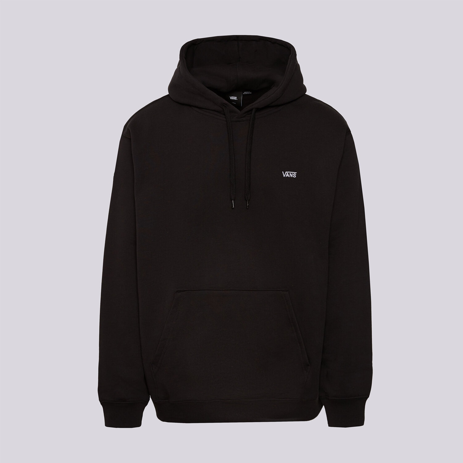pánská mikina VANS MIKINA S KAPUCÍ LEFT CHEST II LOOSE PO VN000P21BLK1 ČERNÁ