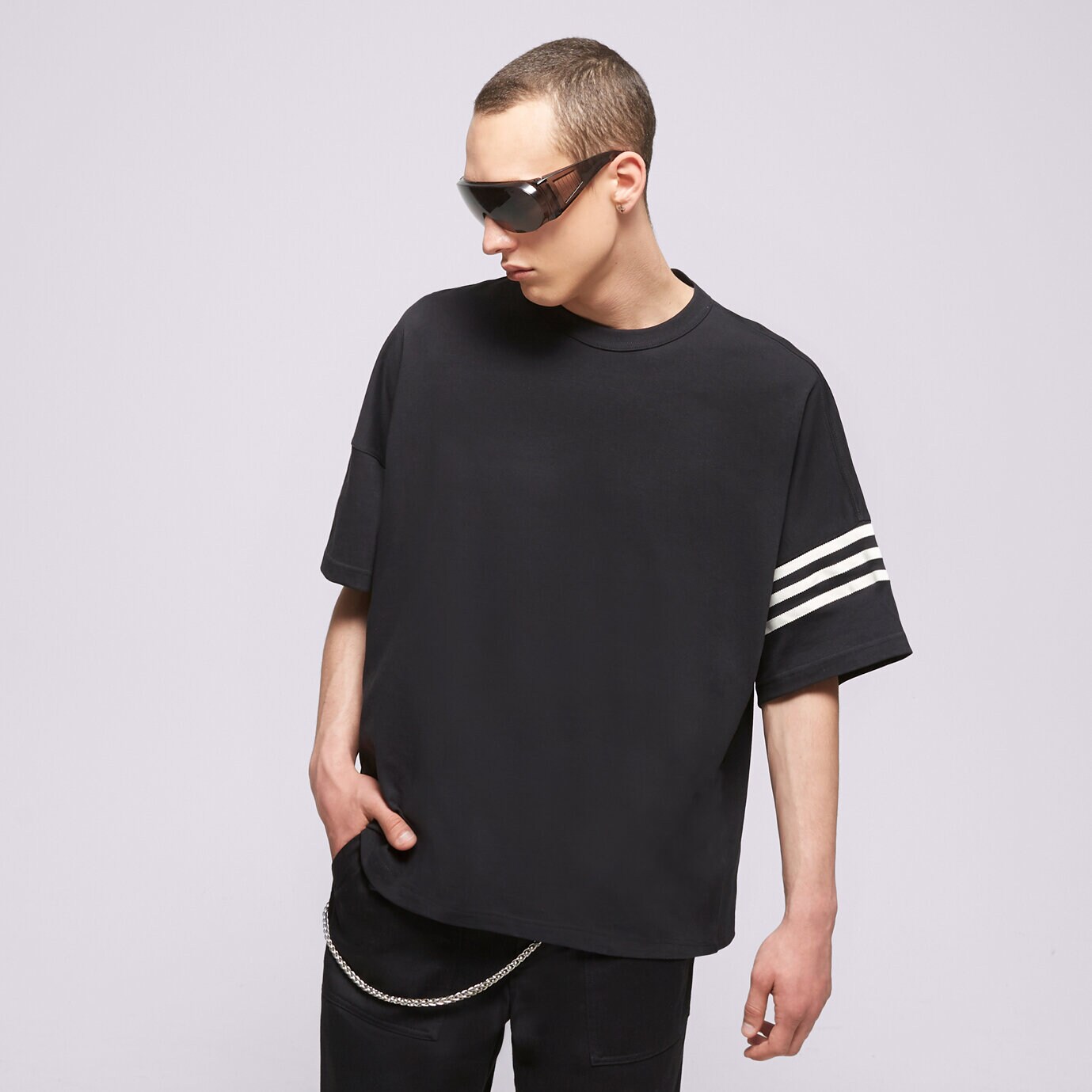 pánské tričko ADIDAS TRIČKO NEW C TEE HM1875 ČERNÁ