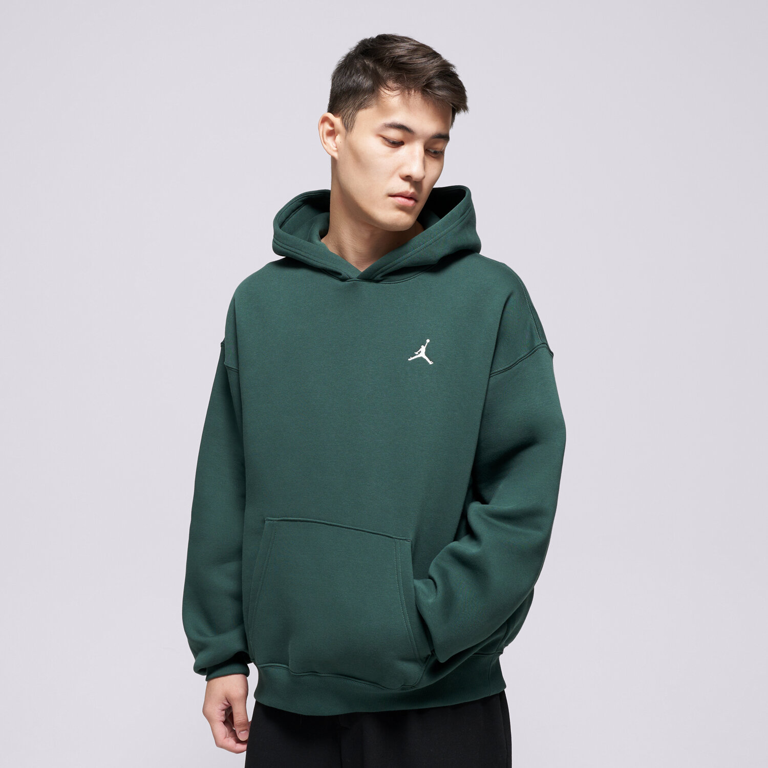 pánská mikina JORDAN MIKINA S KAPUCÍ M J BRK OVS PO HD IB7235-316 ZELENÁ